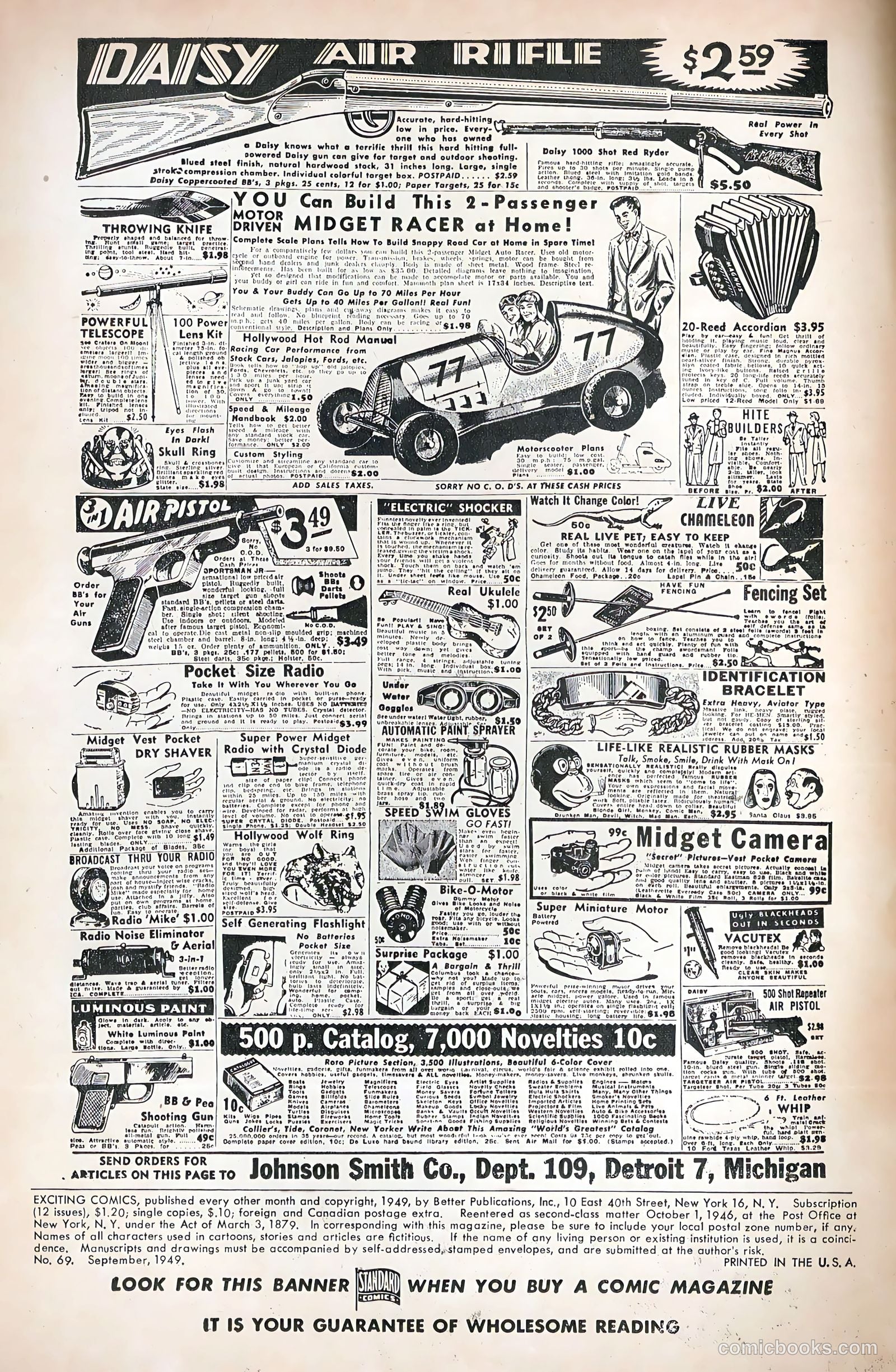 Exciting Comics #69 (1949) — page 2 of 36