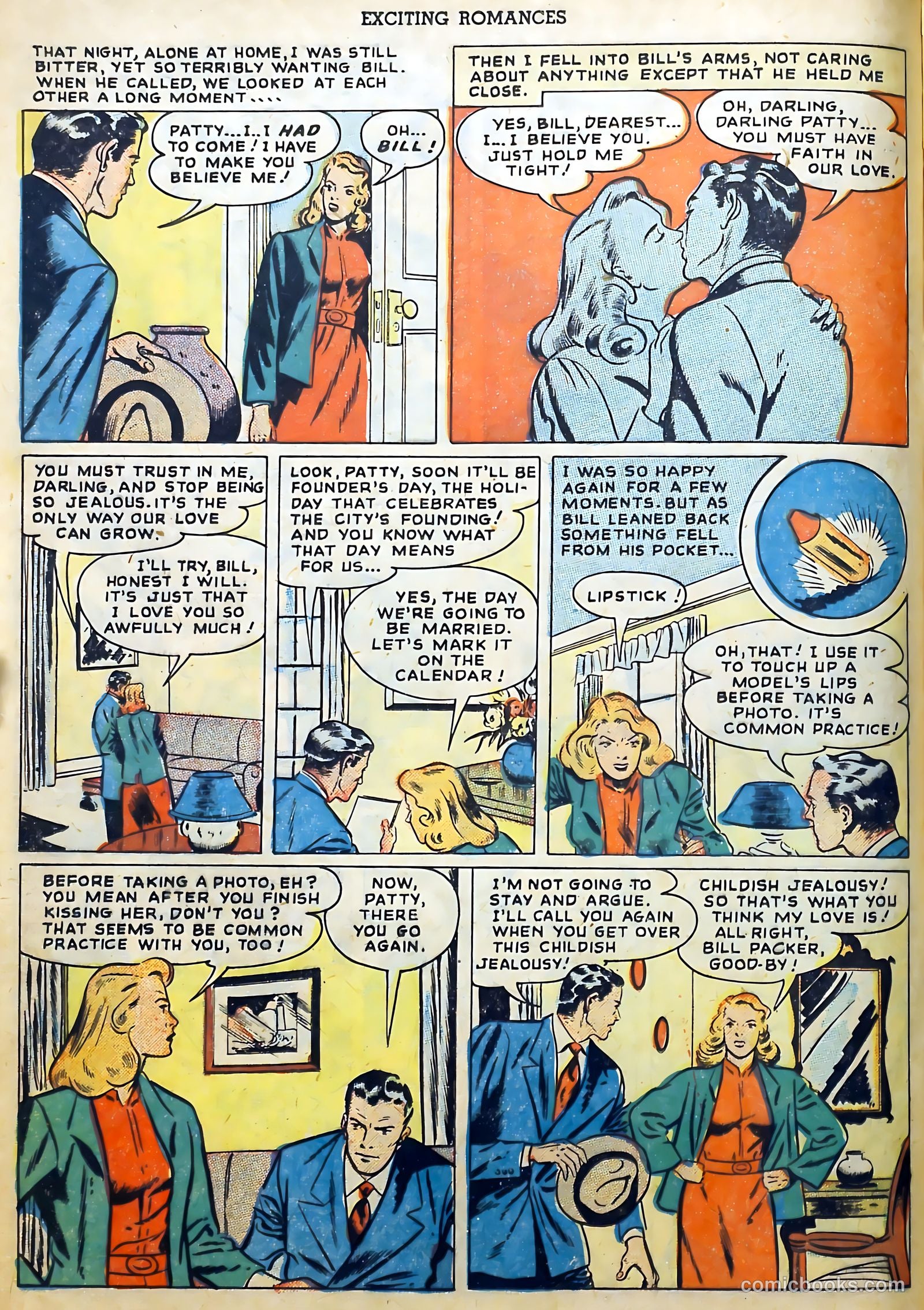 Exciting Romances #1 (1949) — page 16 of 36