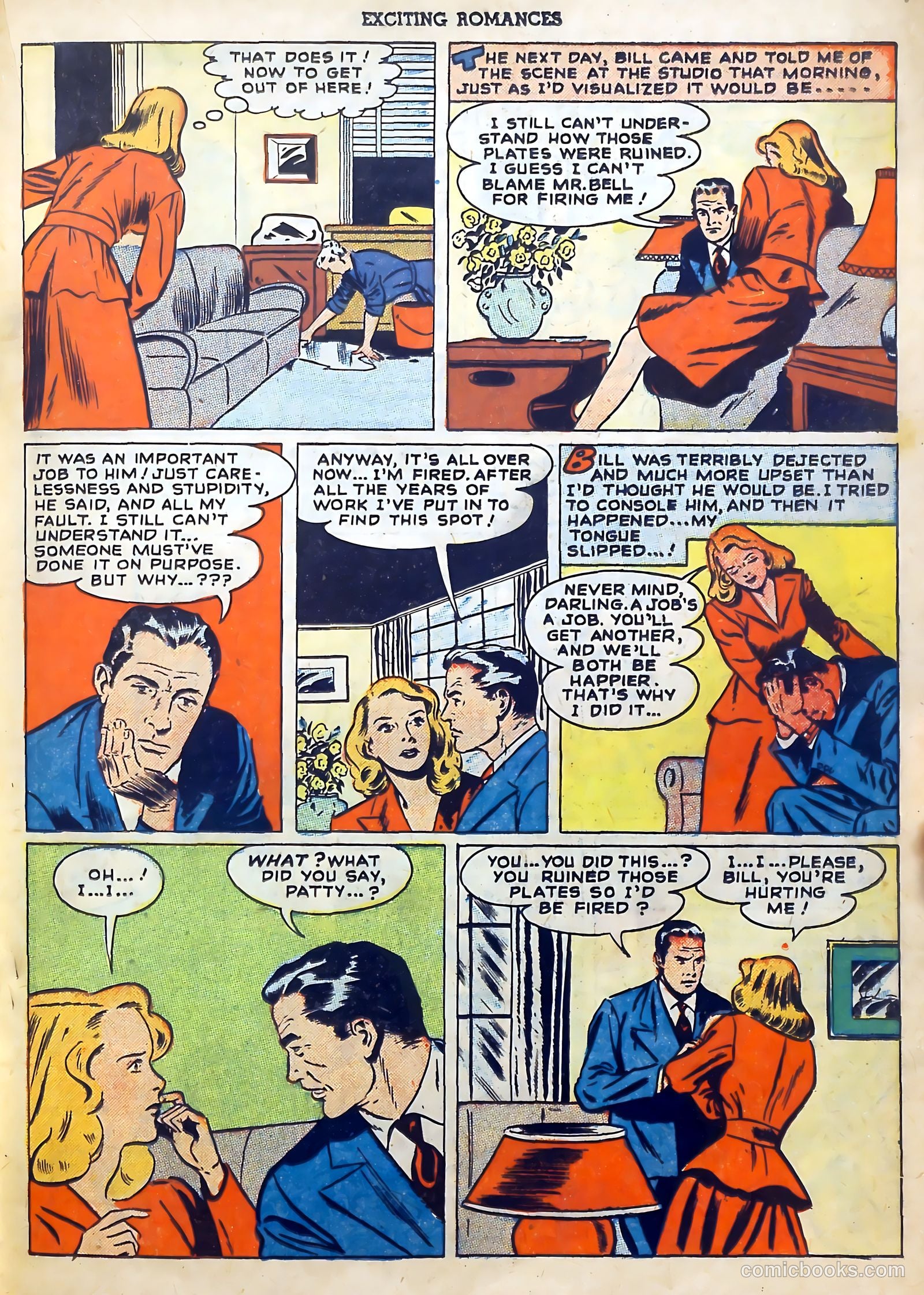 Exciting Romances #1 (1949) — page 19 of 36
