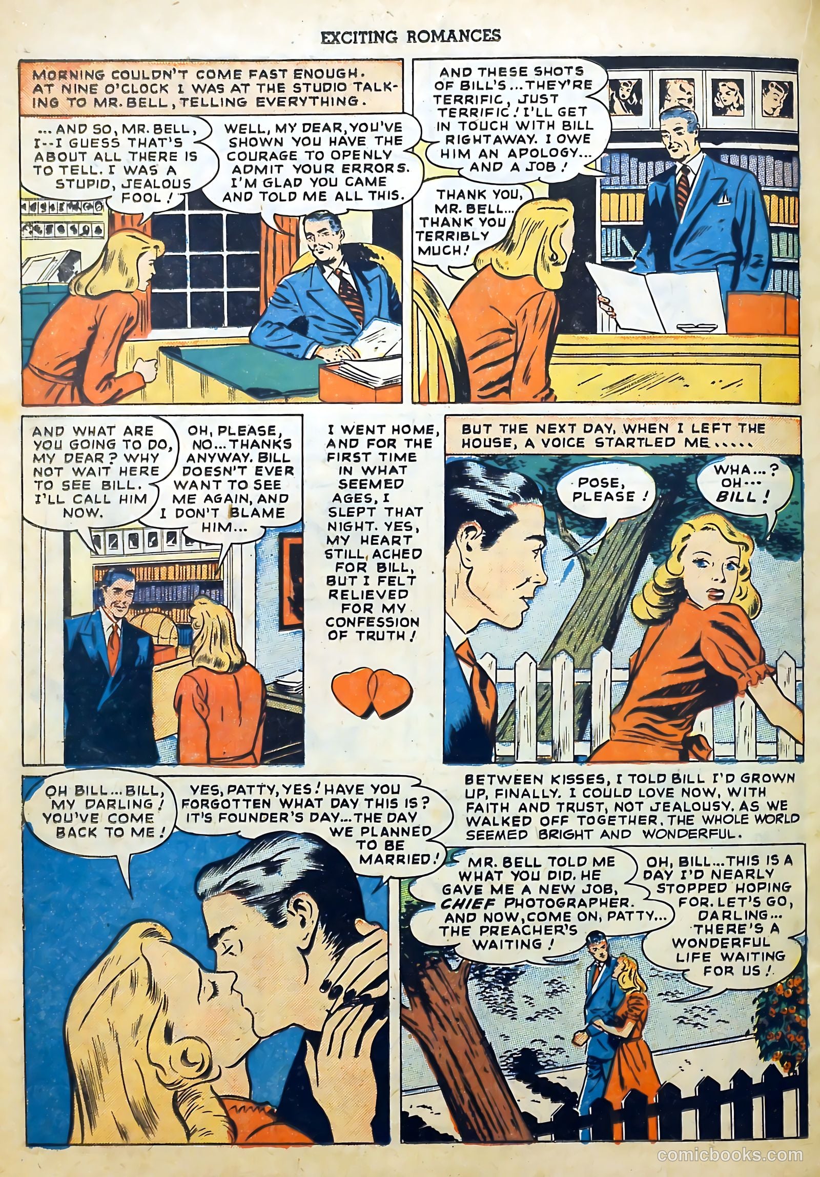 Exciting Romances #1 (1949) — page 22 of 36