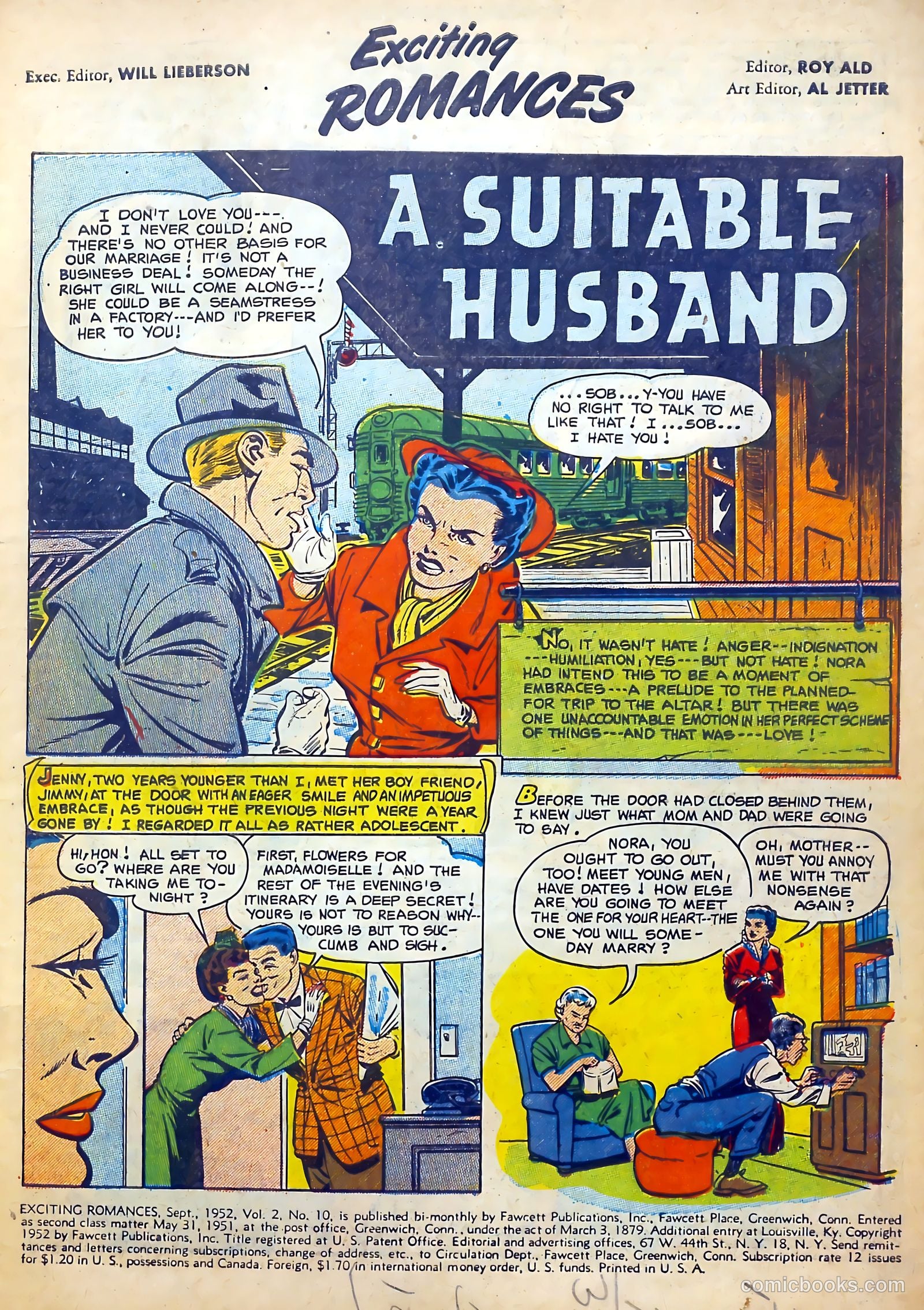 Exciting Romances #10 (1952) — page 3 of 36