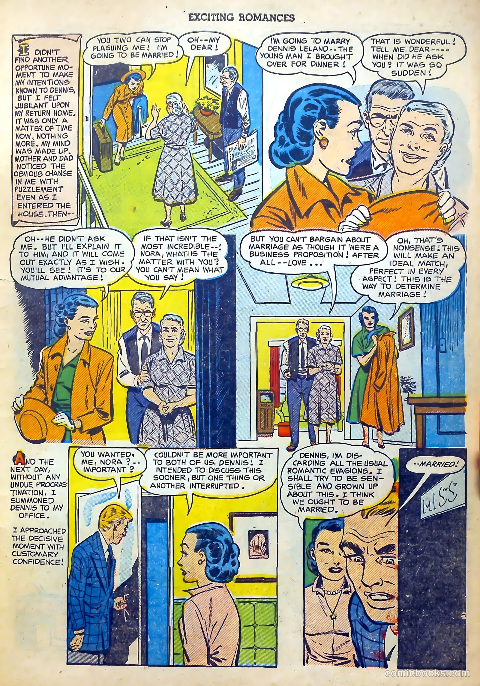 Exciting Romances #10 (1952) — page 7 of 36