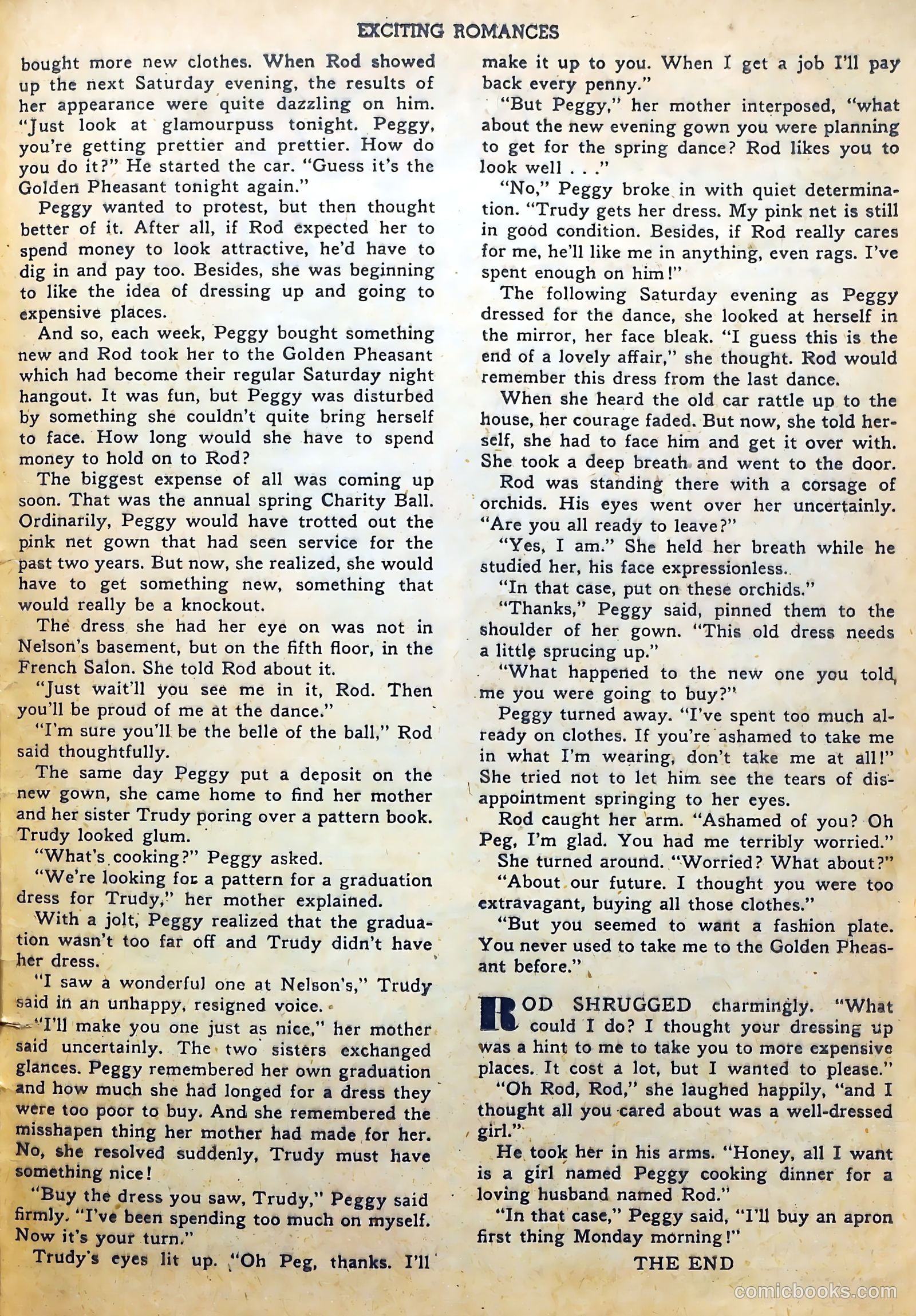 Exciting Romances #10 (1952) — page 25 of 36