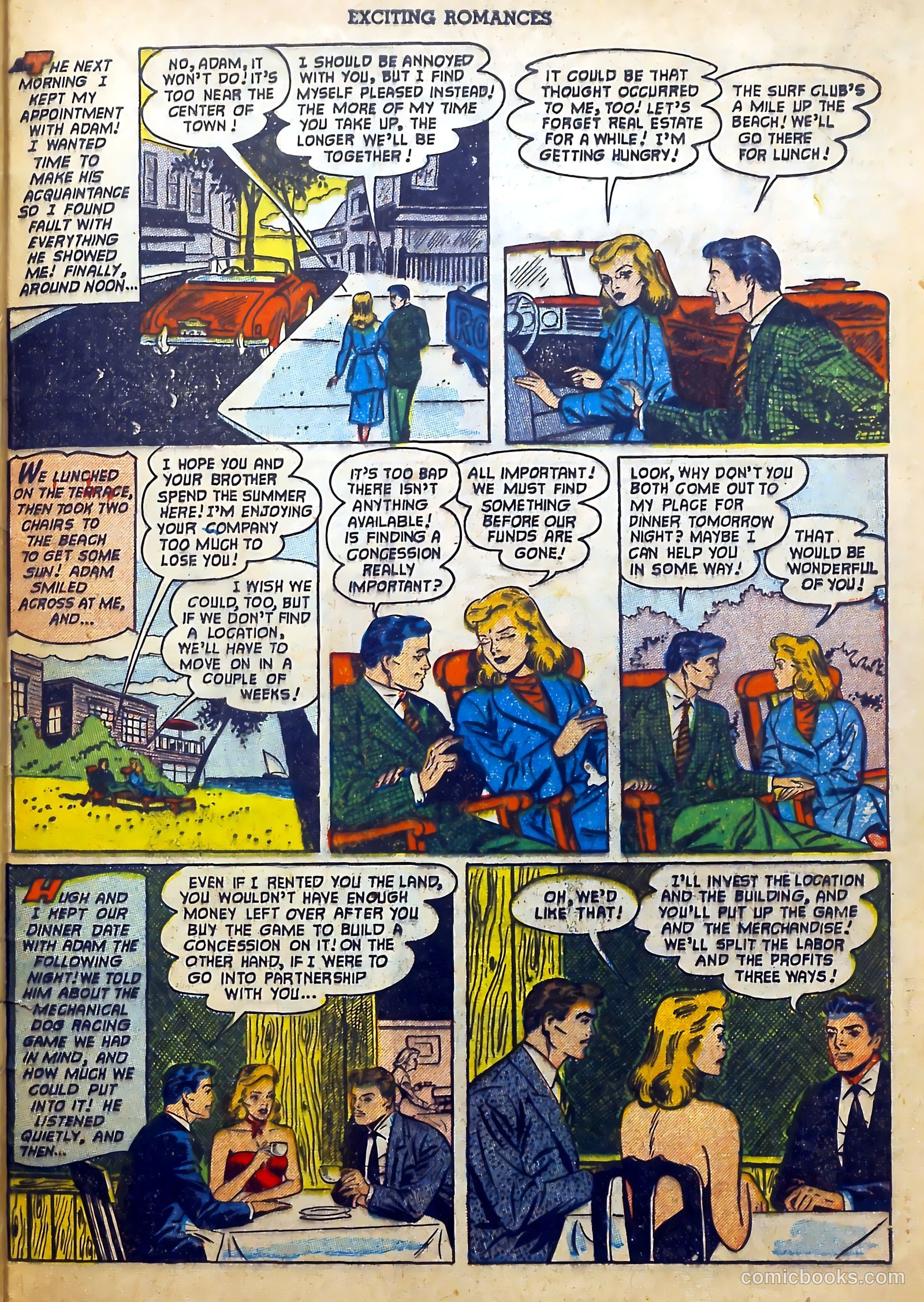 Exciting Romances #10 (1952) — page 29 of 36