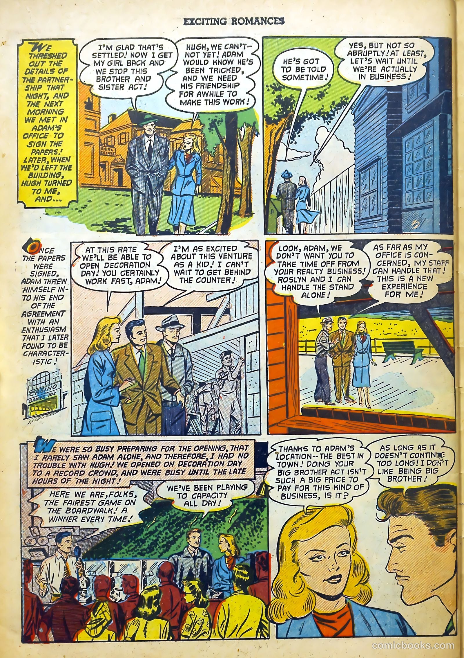 Exciting Romances #10 (1952) — page 30 of 36