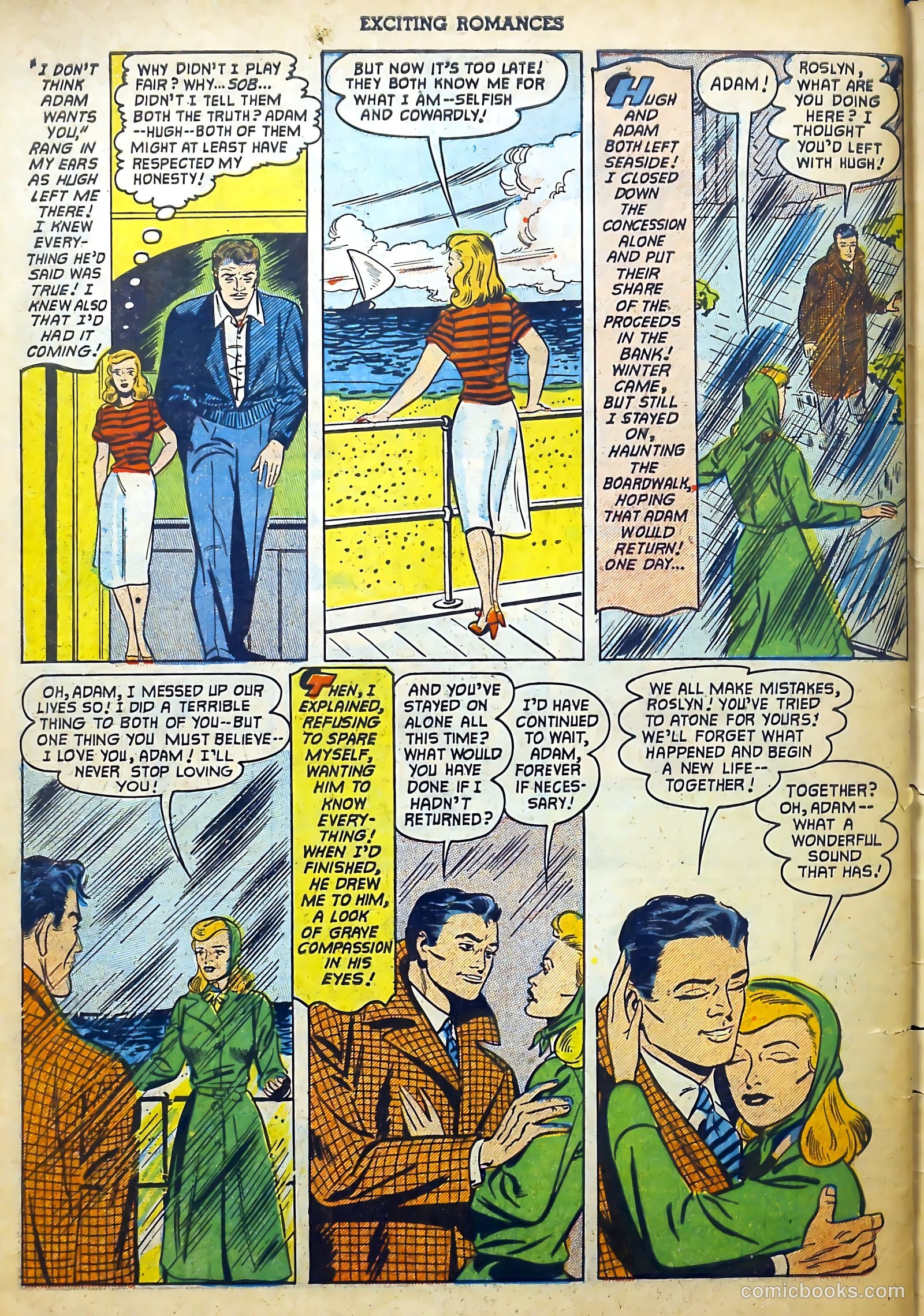 Exciting Romances #10 (1952) — page 34 of 36