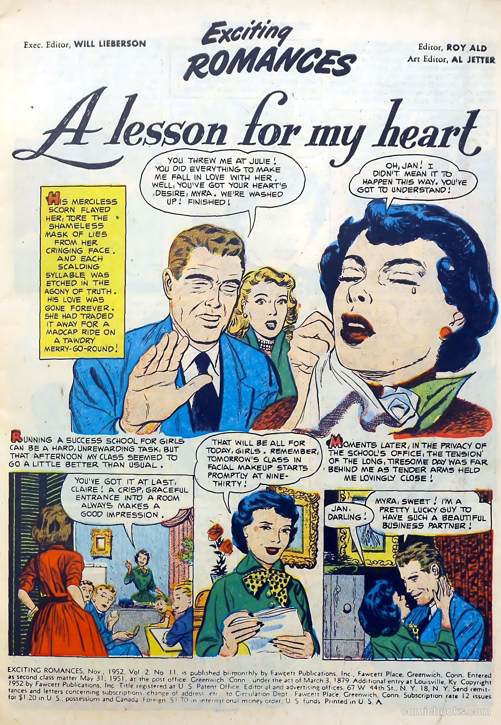 Exciting Romances #11 (1952) — page 3 of 36