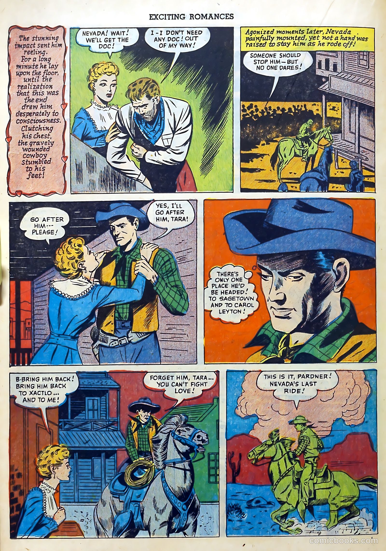 Exciting Romances #11 (1952) — page 22 of 36