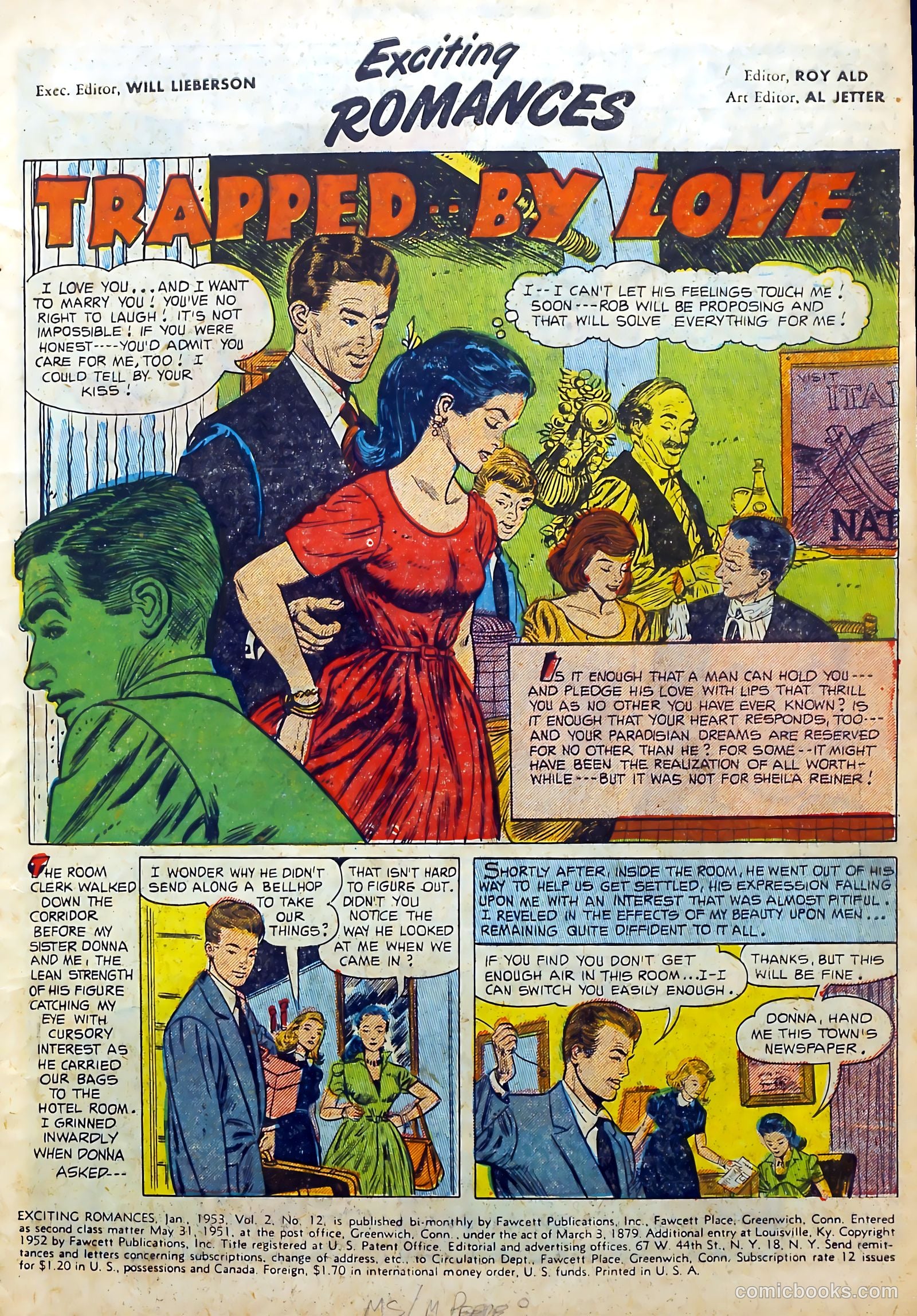 Exciting Romances #12 (1953) — page 3 of 36