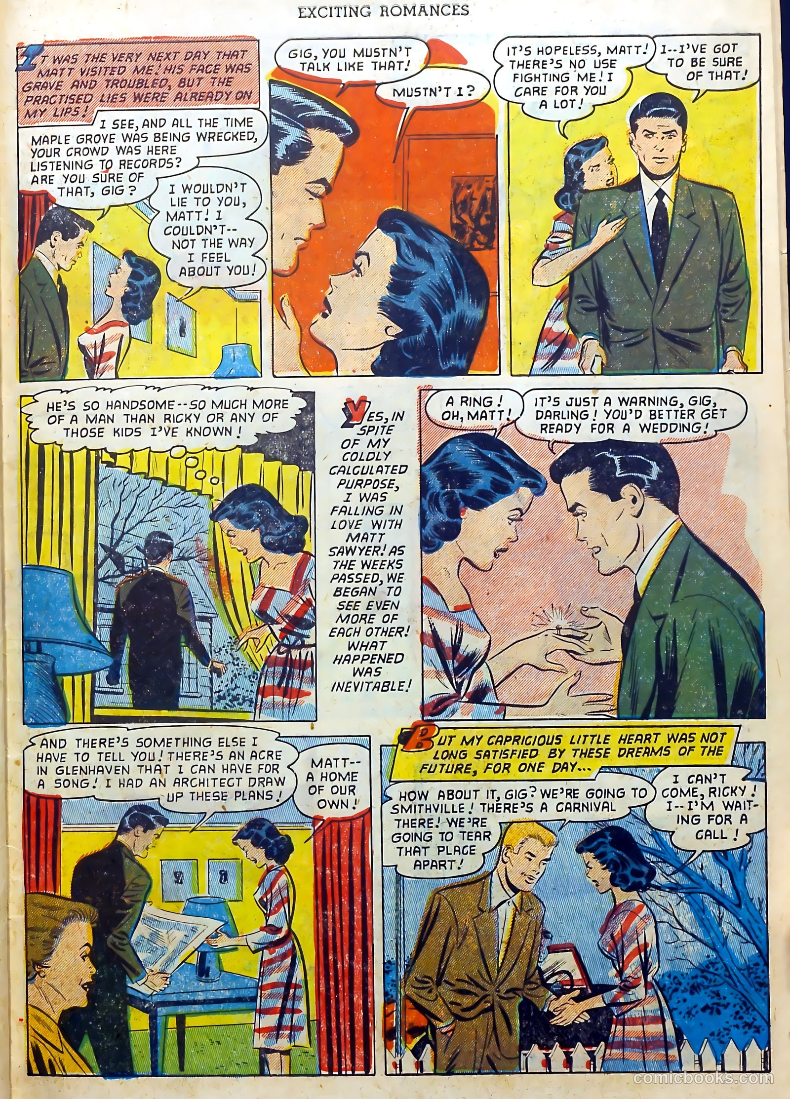 Exciting Romances #12 (1953) — page 31 of 36