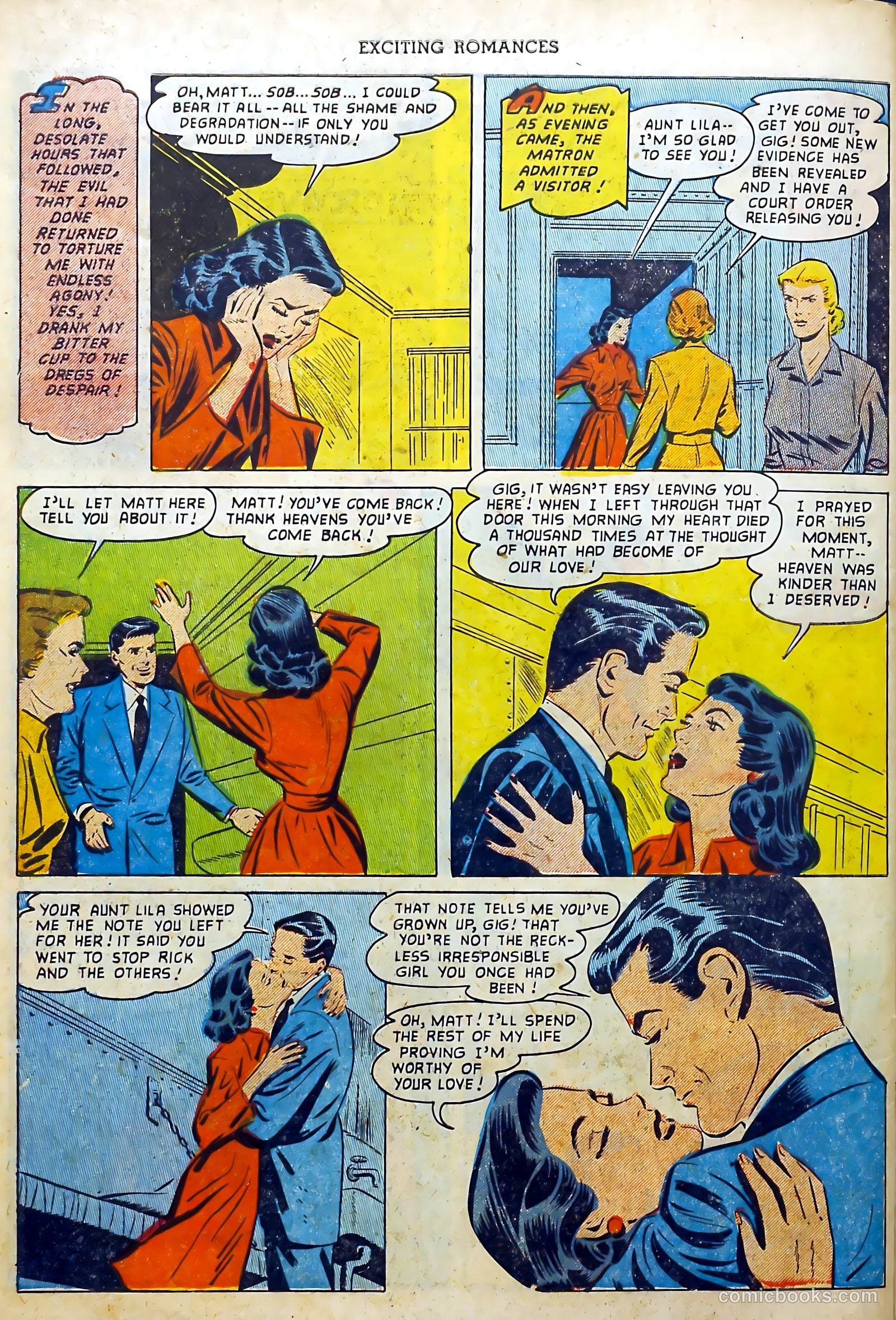 Exciting Romances #12 (1953) — page 34 of 36