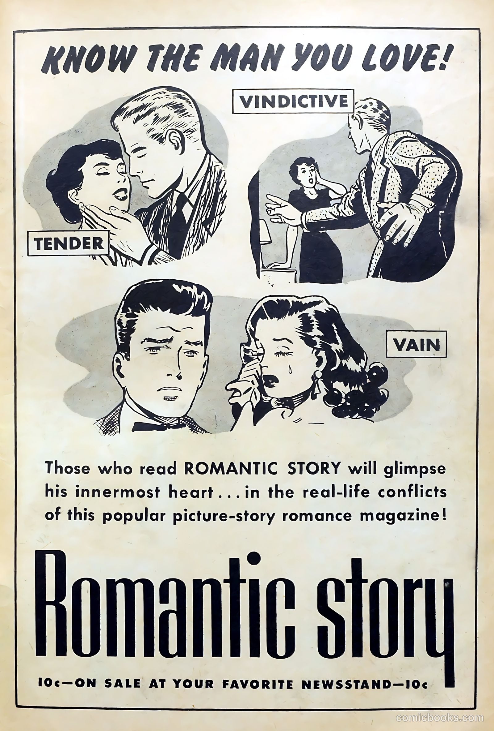 Exciting Romances #12 (1953) — page 35 of 36