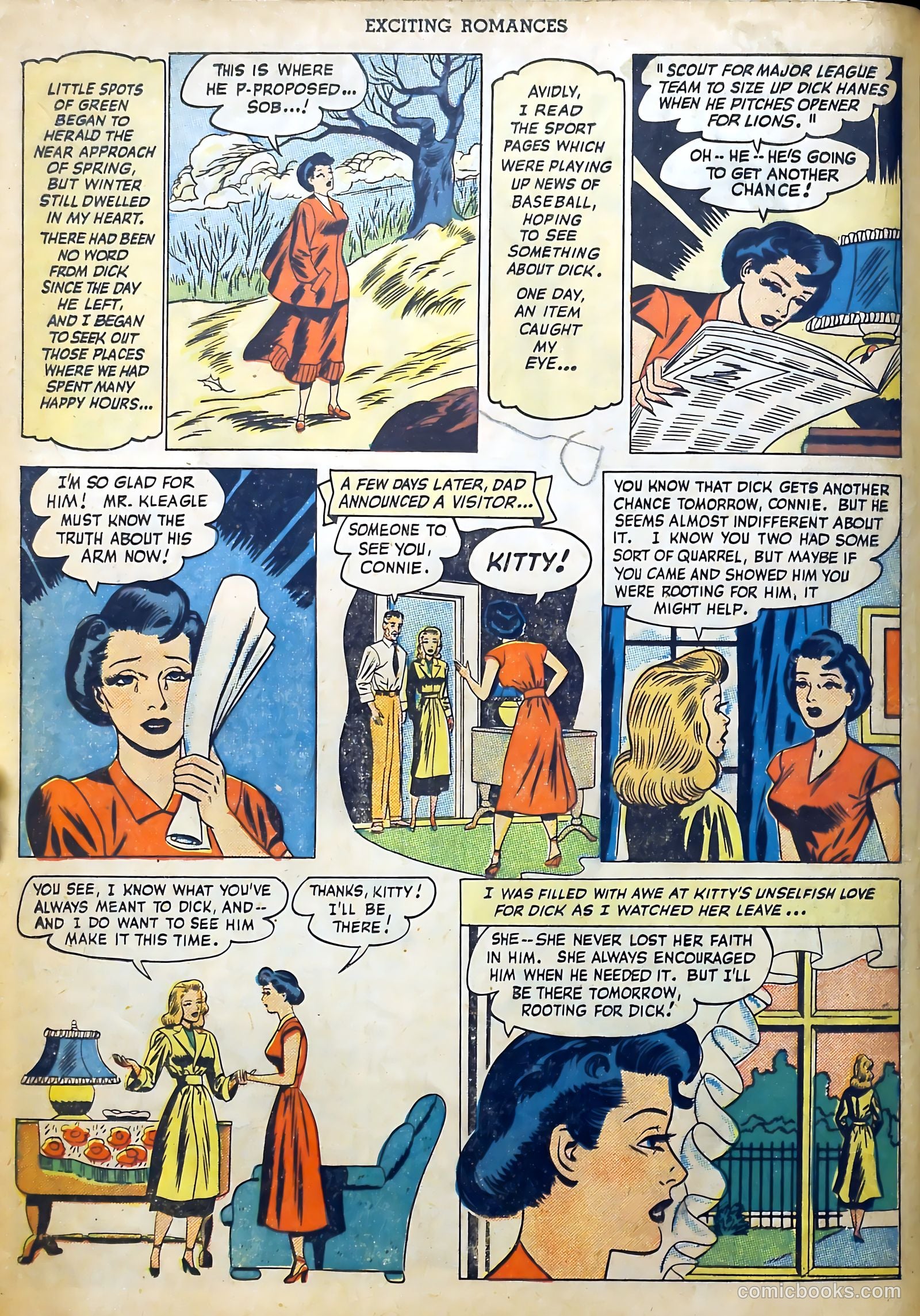 Exciting Romances #2 (1950) — page 12 of 36