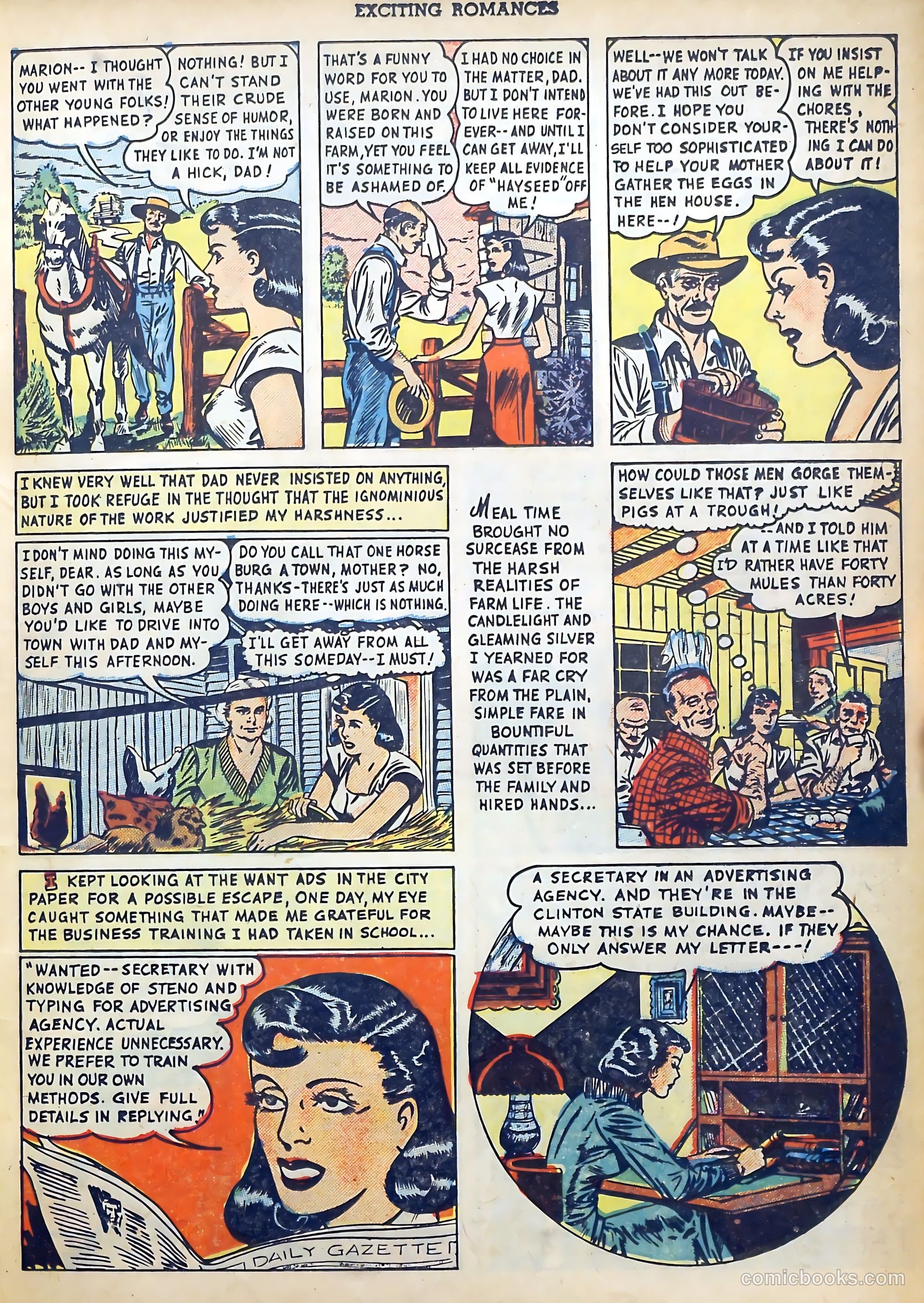 Exciting Romances #2 (1950) — page 15 of 36