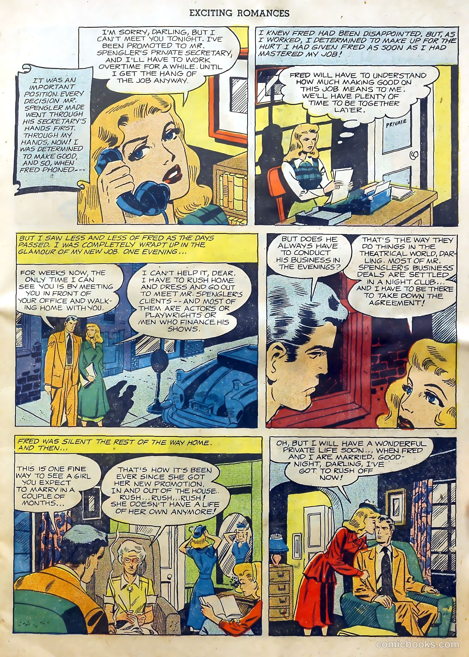 Exciting Romances #3 (1950) — page 7 of 36