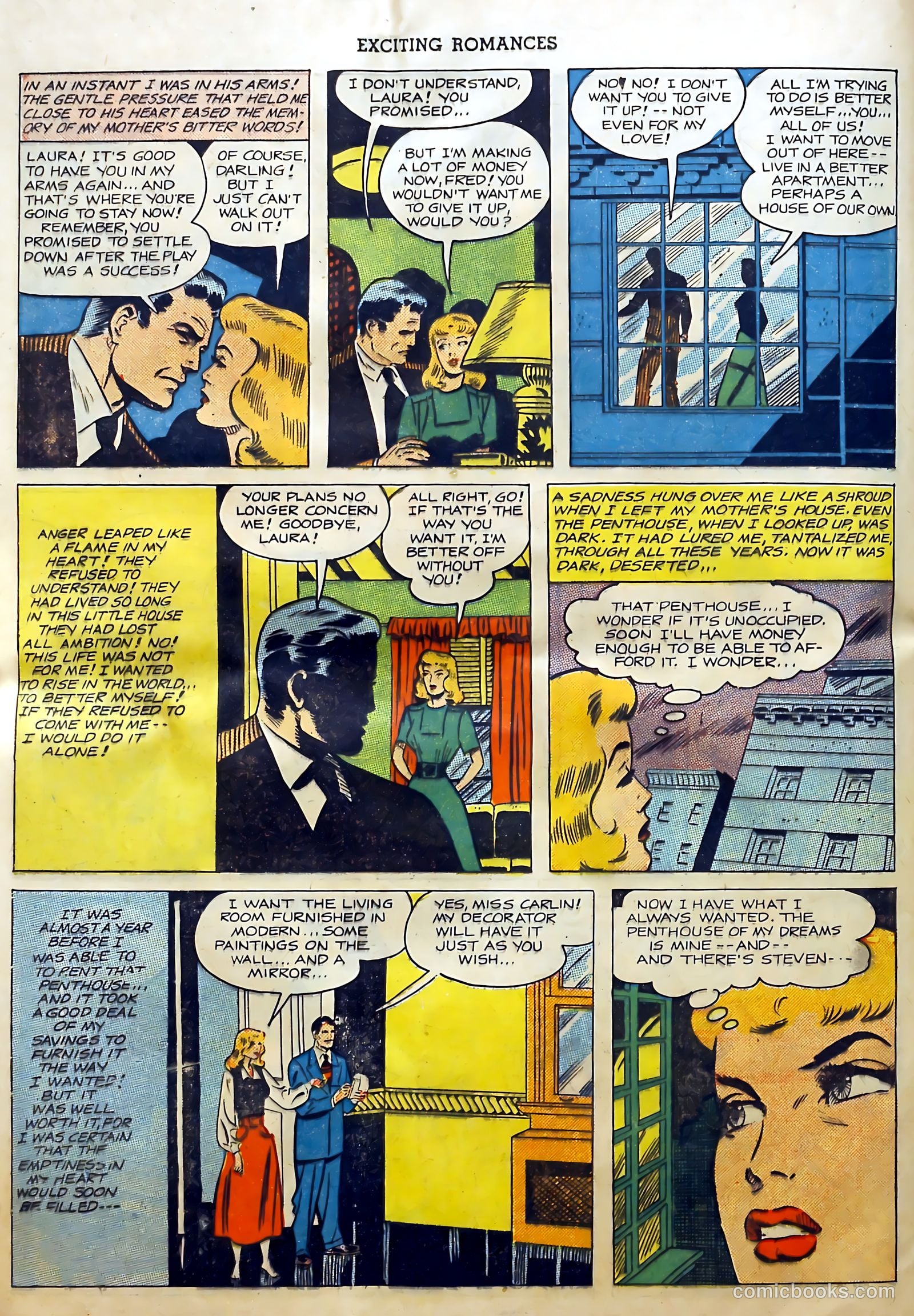 Exciting Romances #3 (1950) — page 12 of 36