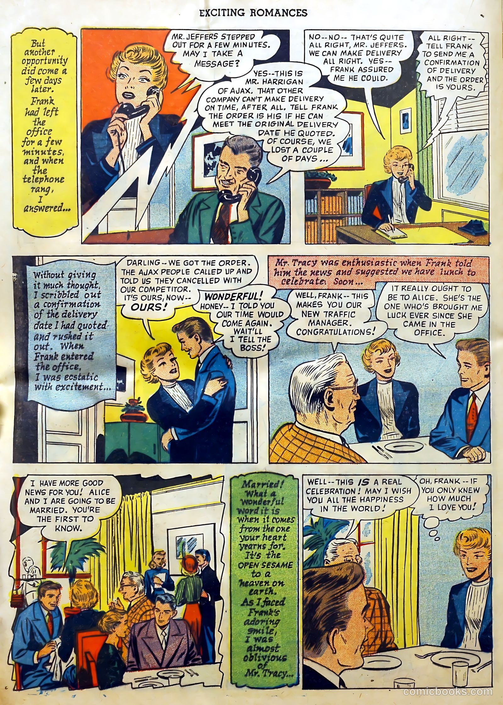 Exciting Romances #3 (1950) — page 20 of 36