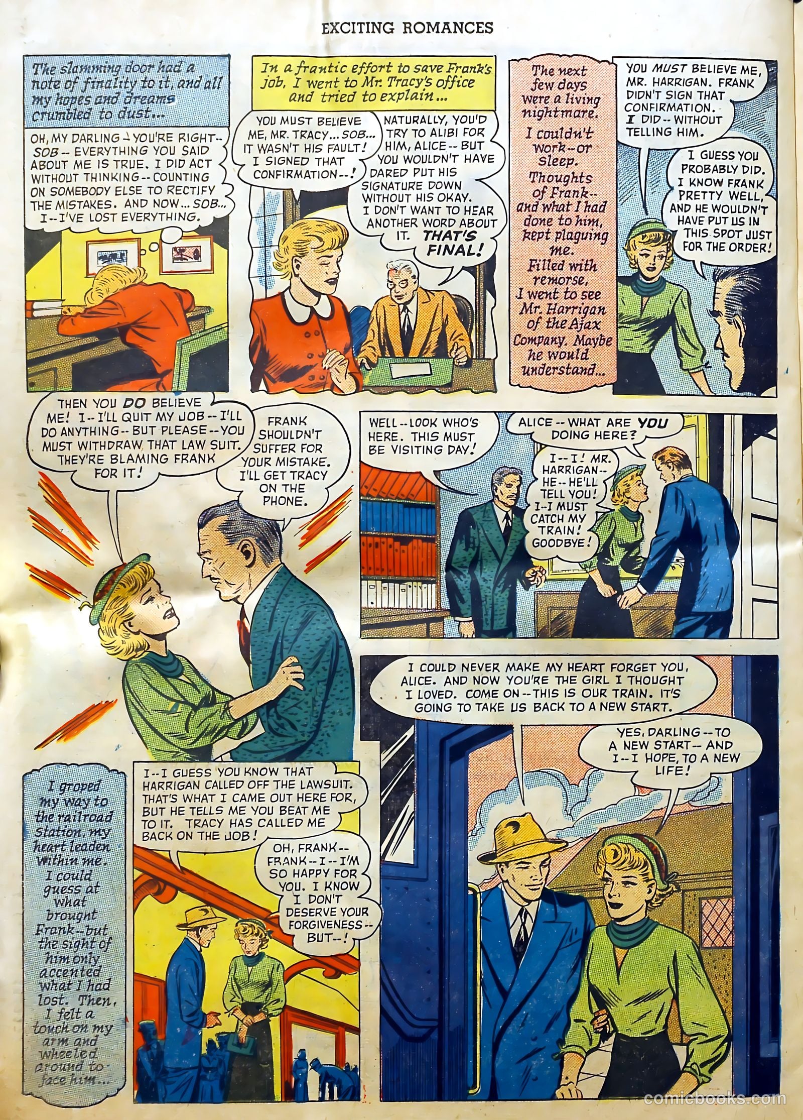 Exciting Romances #3 (1950) — page 22 of 36