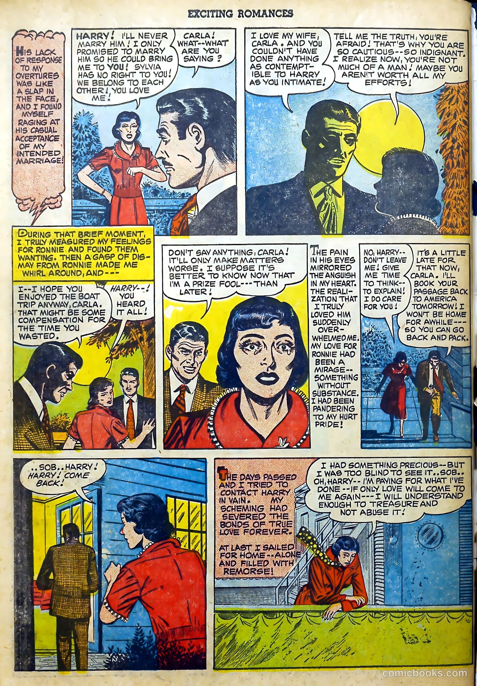 Exciting Romances #4 (1951) — page 34 of 36