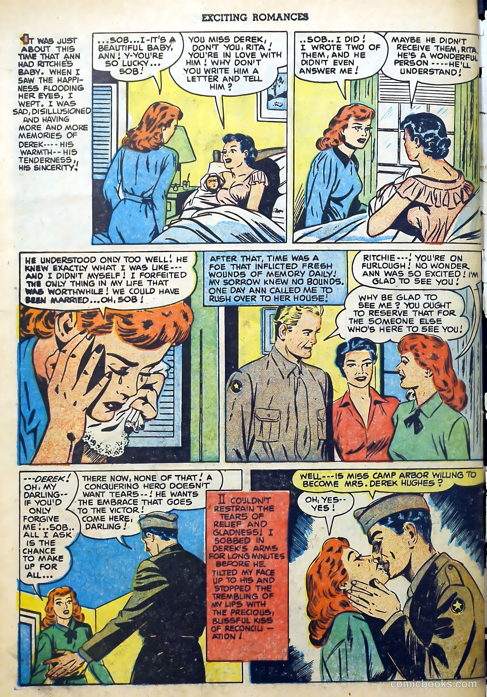Exciting Romances #5 (1951) — page 34 of 36
