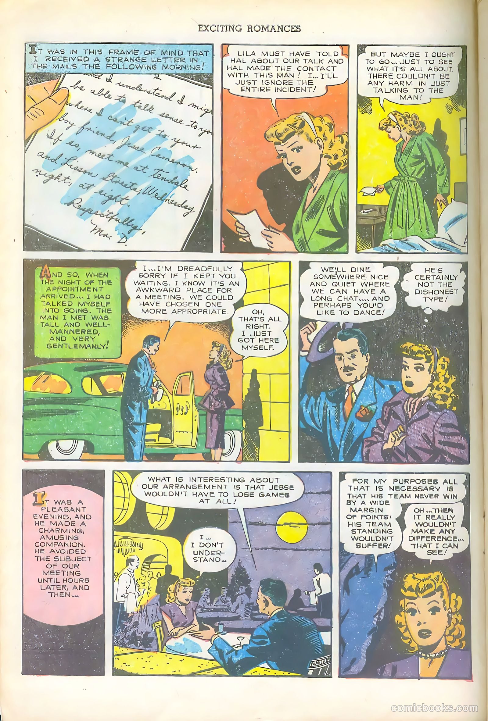 Exciting Romances #6 (1951) — page 8 of 36