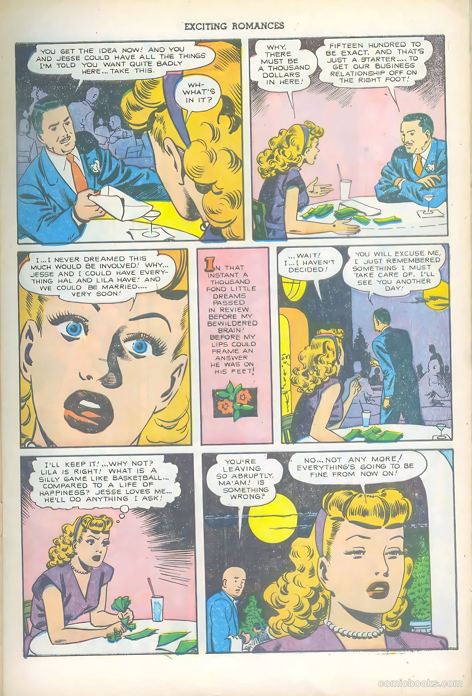 Exciting Romances #6 (1951) — page 9 of 36