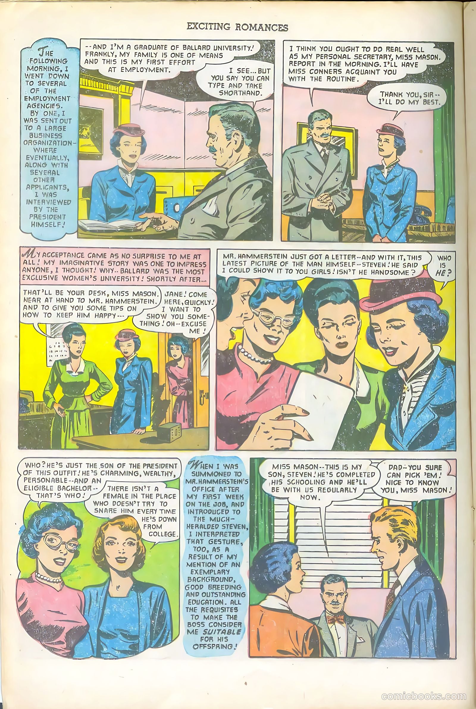 Exciting Romances #6 (1951) — page 16 of 36