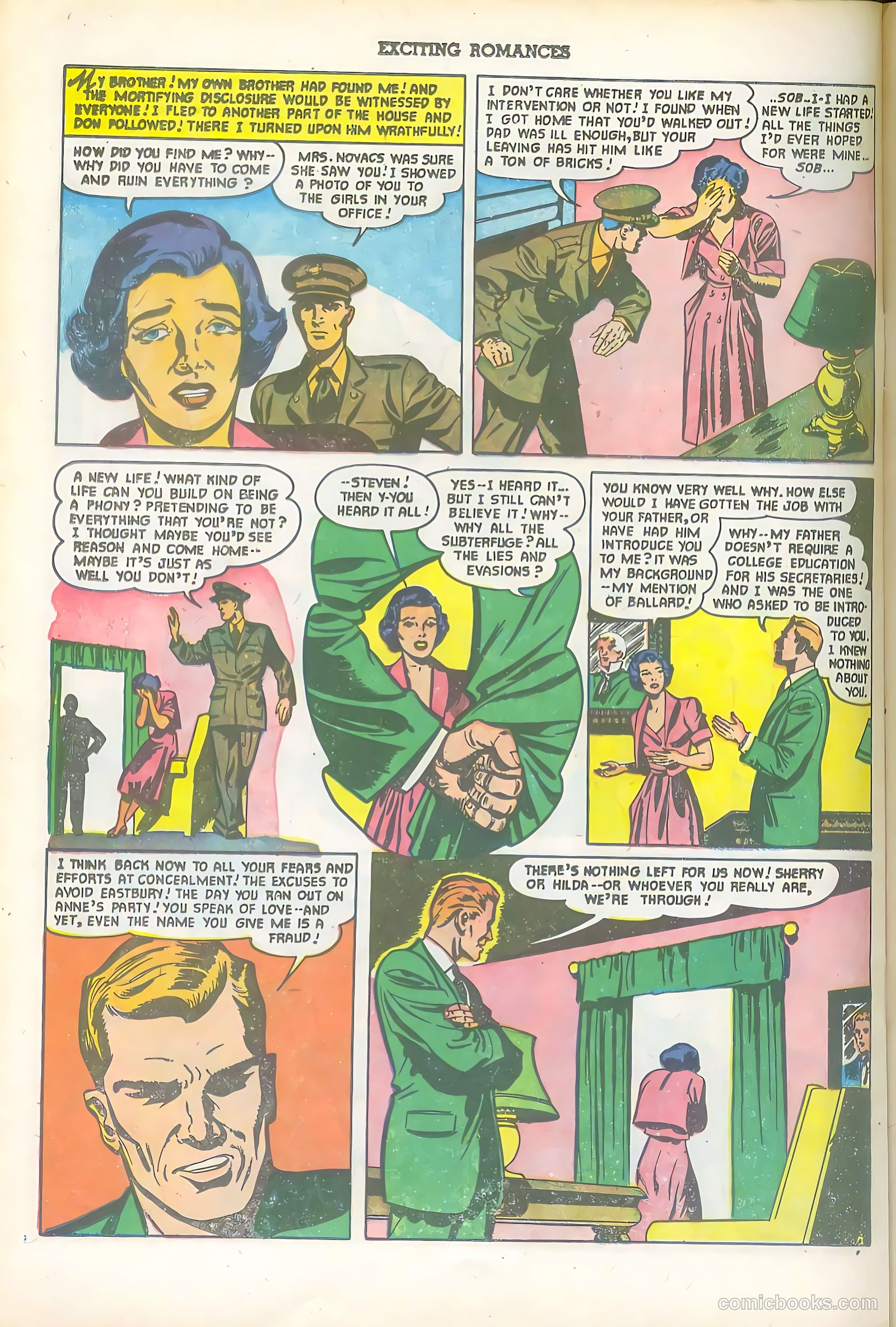 Exciting Romances #6 (1951) — page 22 of 36