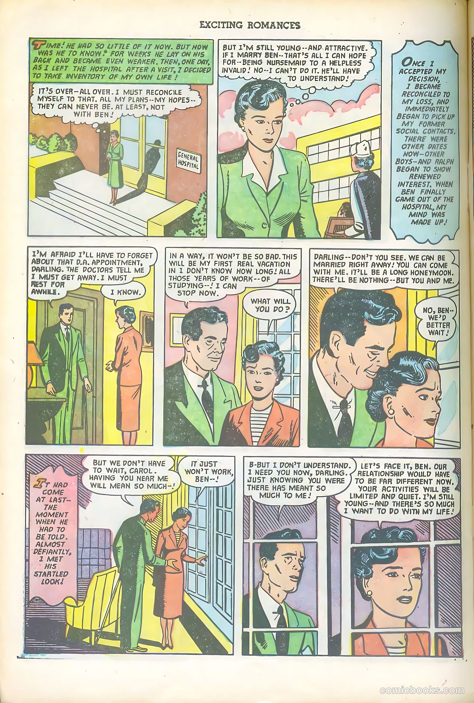 Exciting Romances #6 (1951) — page 30 of 36