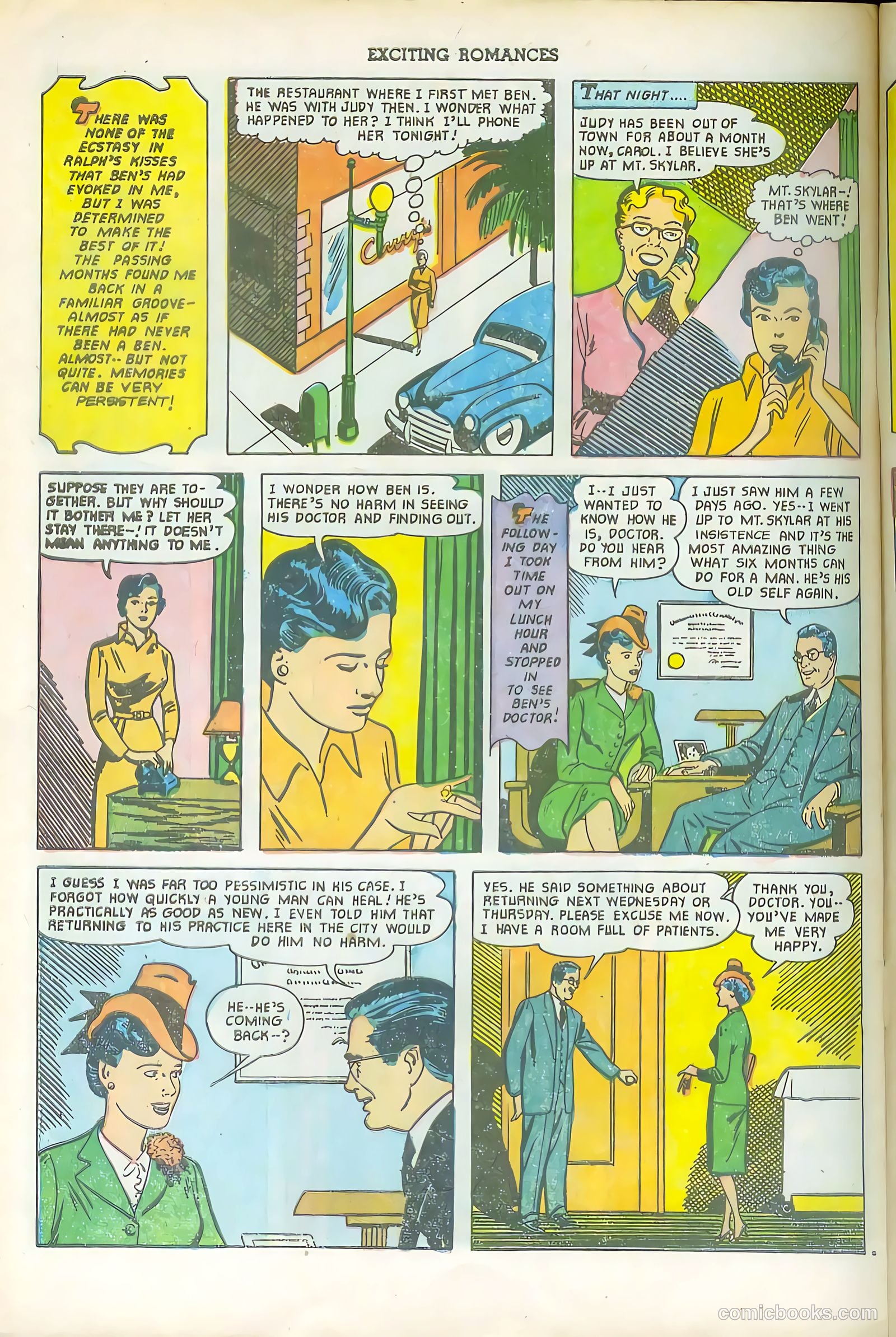 Exciting Romances #6 (1951) — page 32 of 36