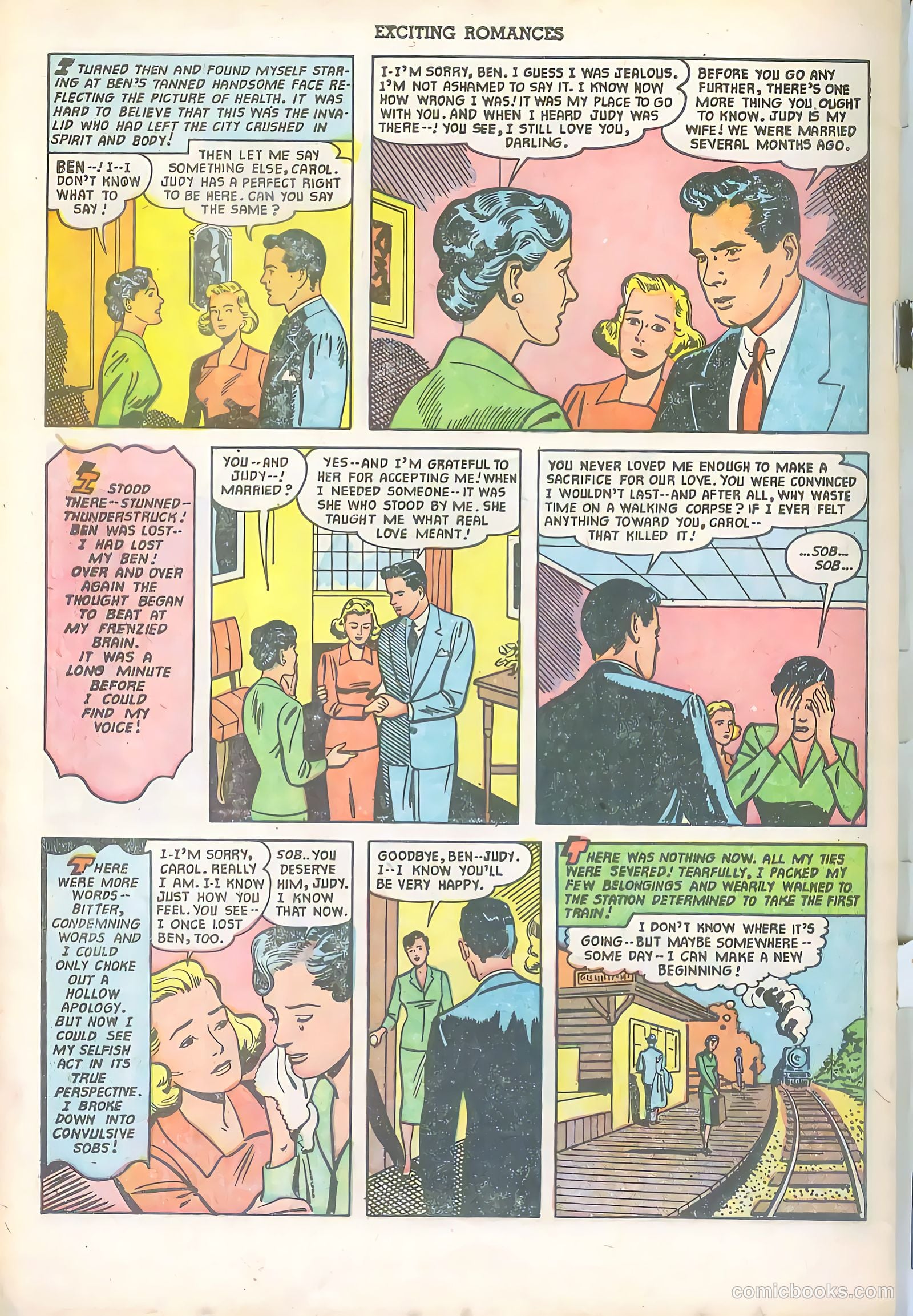 Exciting Romances #6 (1951) — page 34 of 36