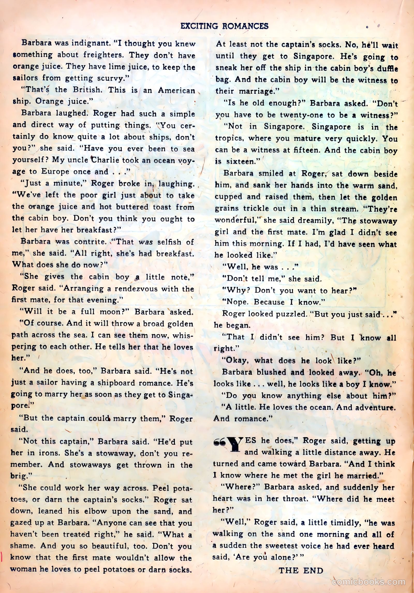 Exciting Romances #7 (1952) — page 24 of 36