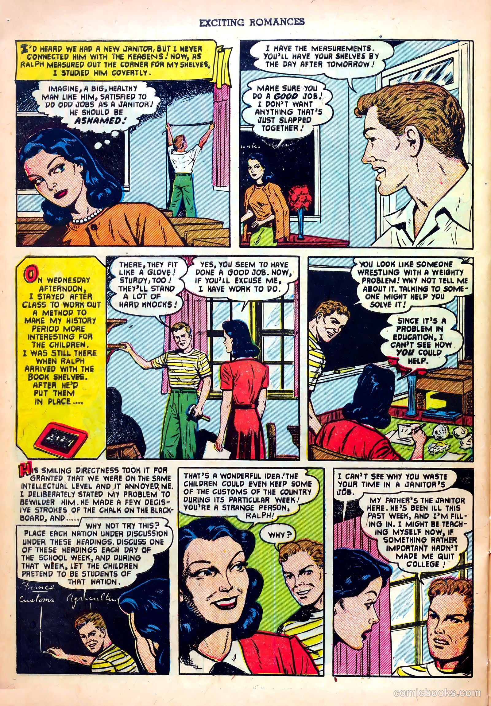 Exciting Romances #7 (1952) — page 28 of 36