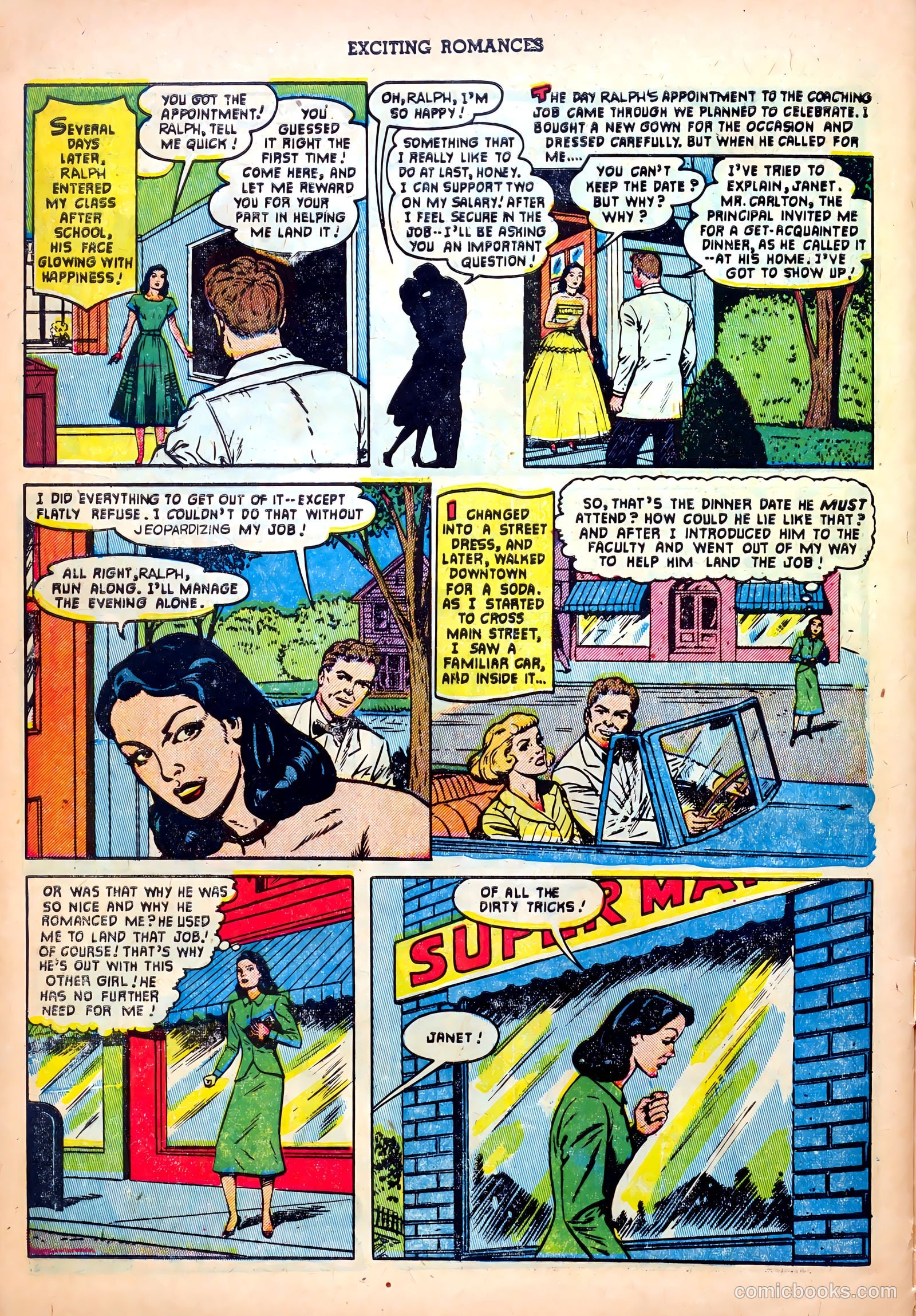 Exciting Romances #7 (1952) — page 32 of 36