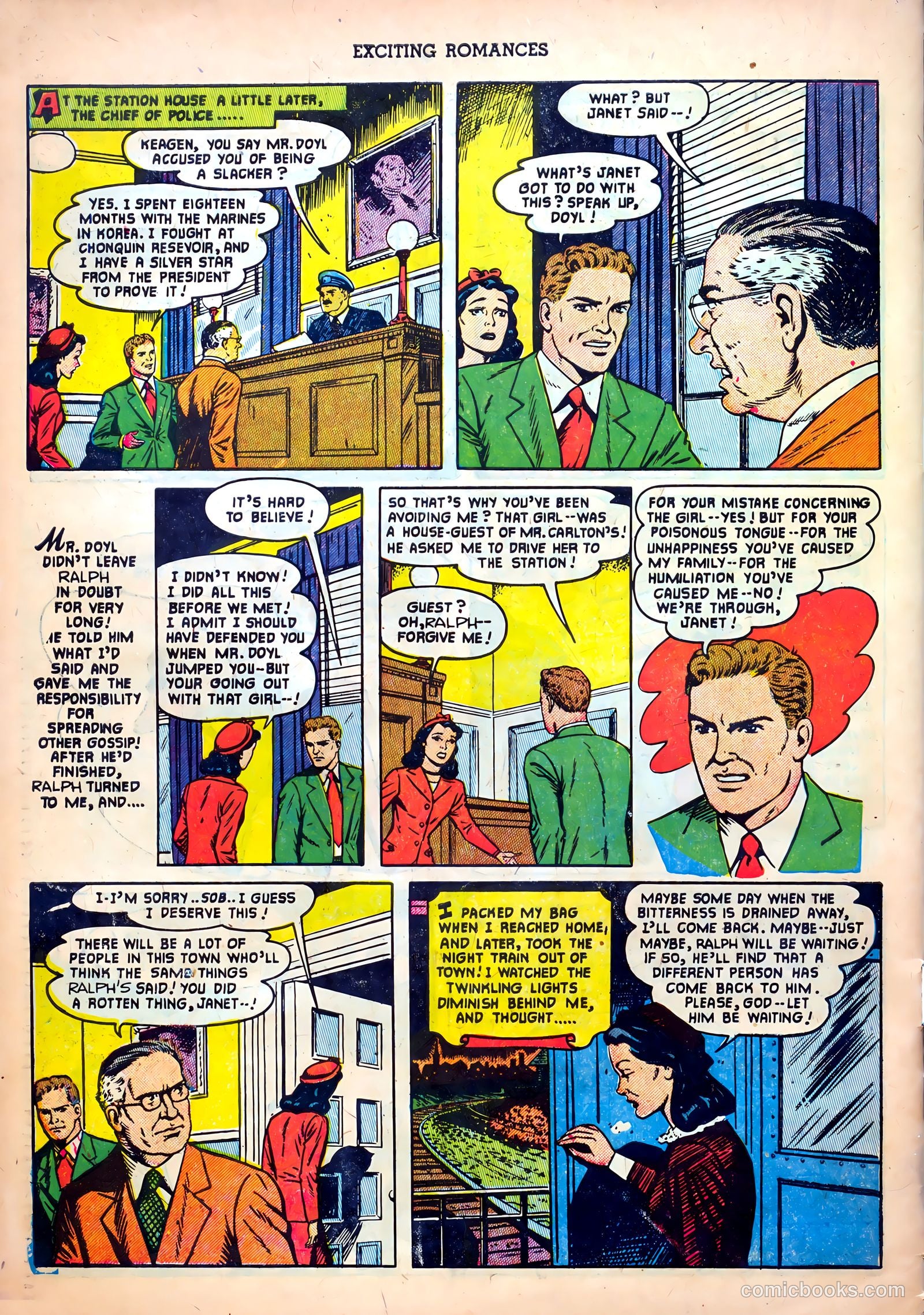 Exciting Romances #7 (1952) — page 34 of 36
