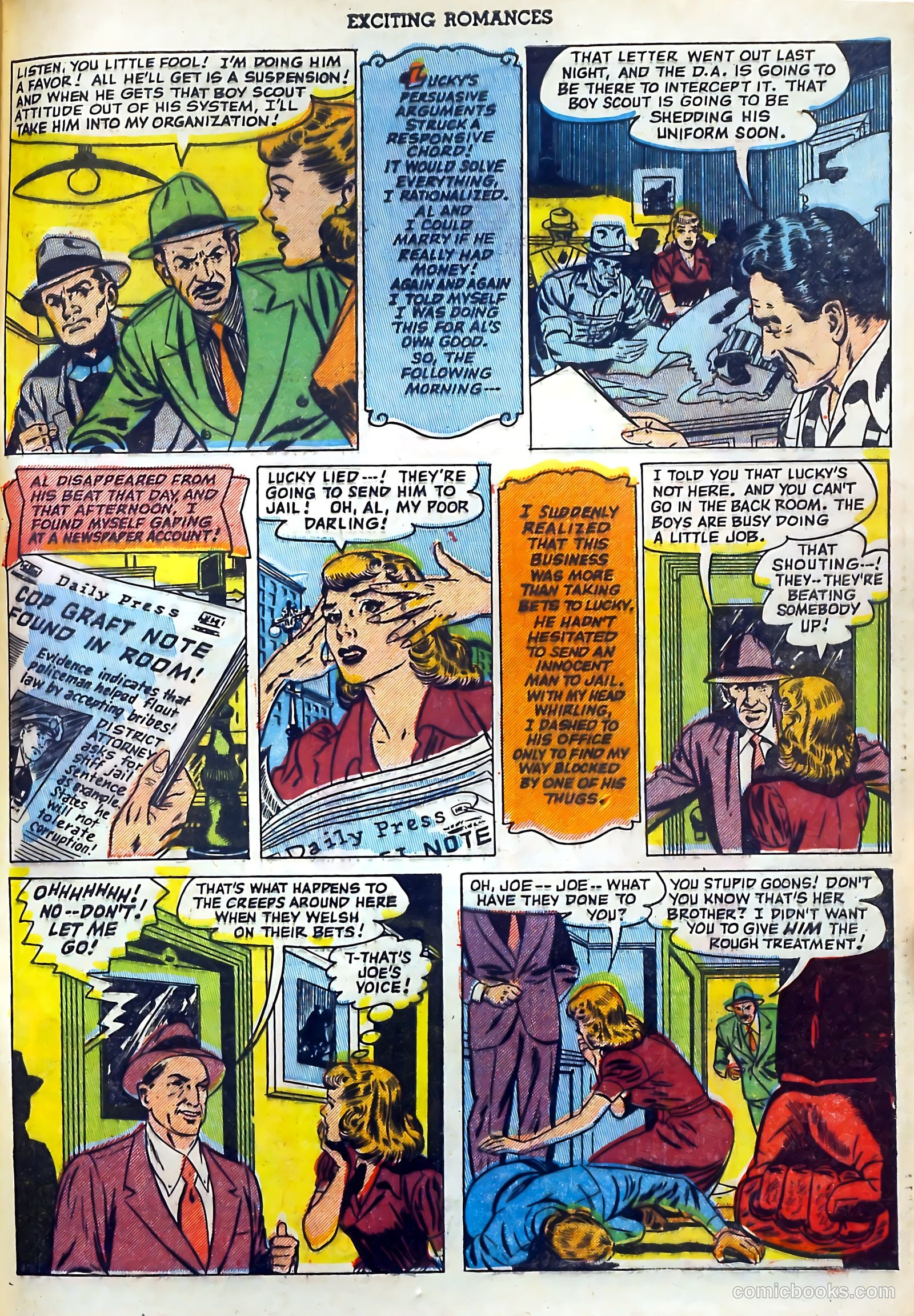 Exciting Romances #8 (1952) — page 33 of 36