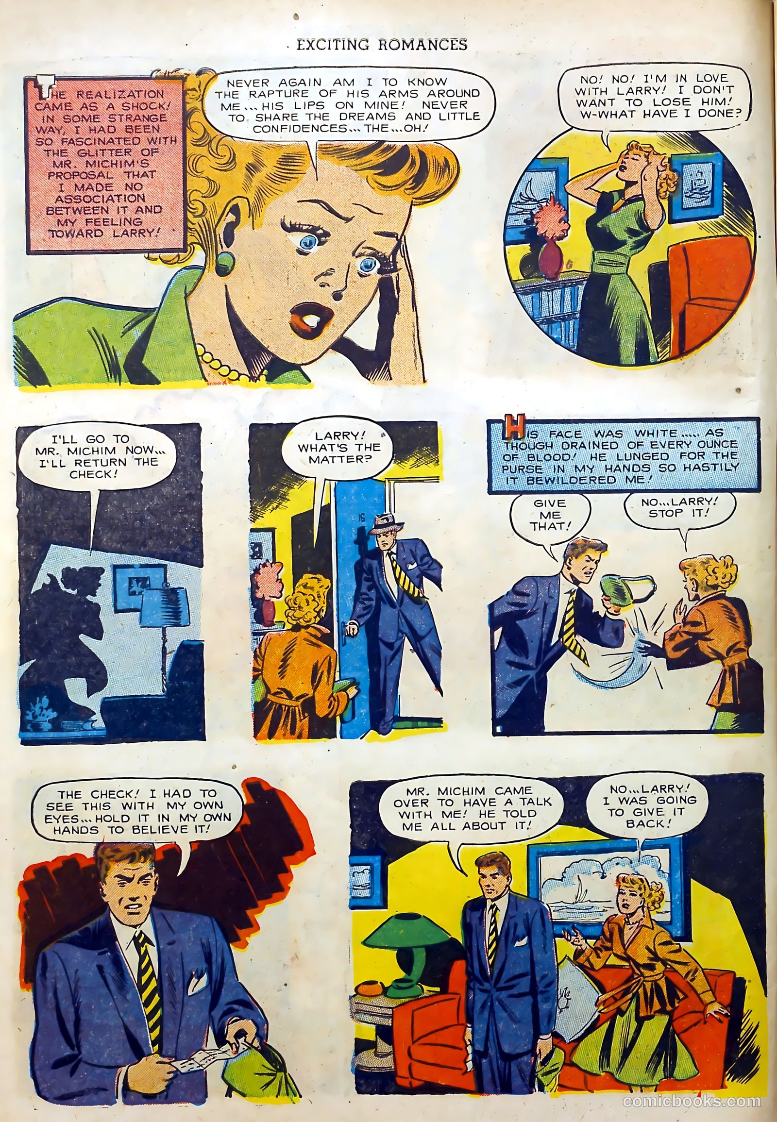 Exciting Romances #9 (1952) — page 10 of 36