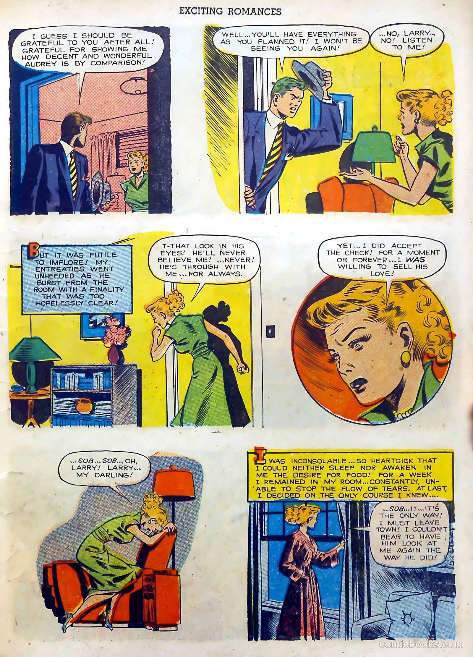 Exciting Romances #9 (1952) — page 11 of 36