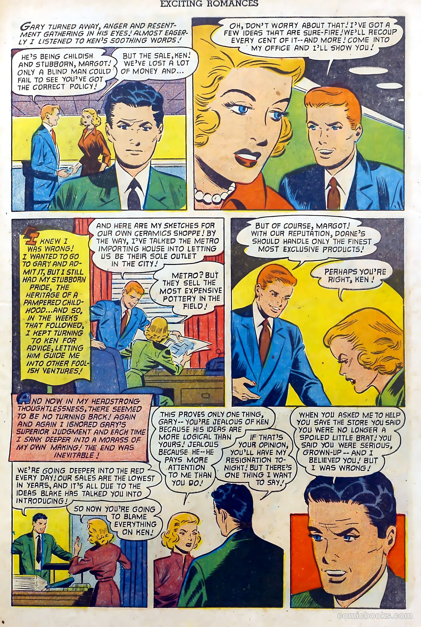 Exciting Romances #9 (1952) — page 31 of 36