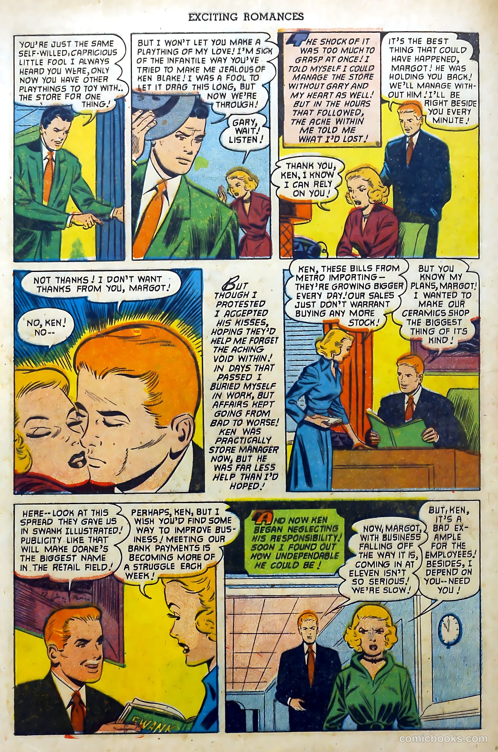 Exciting Romances #9 (1952) — page 32 of 36