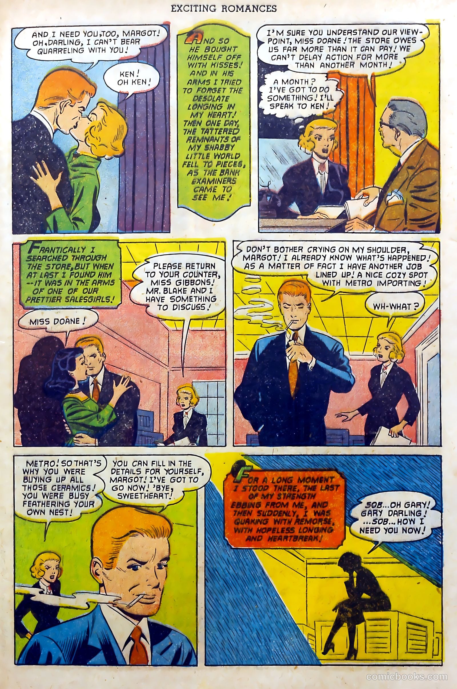 Exciting Romances #9 (1952) — page 33 of 36