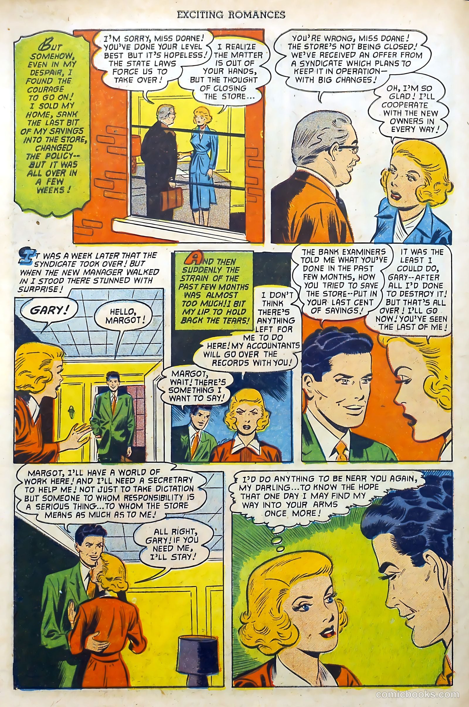 Exciting Romances #9 (1952) — page 34 of 36