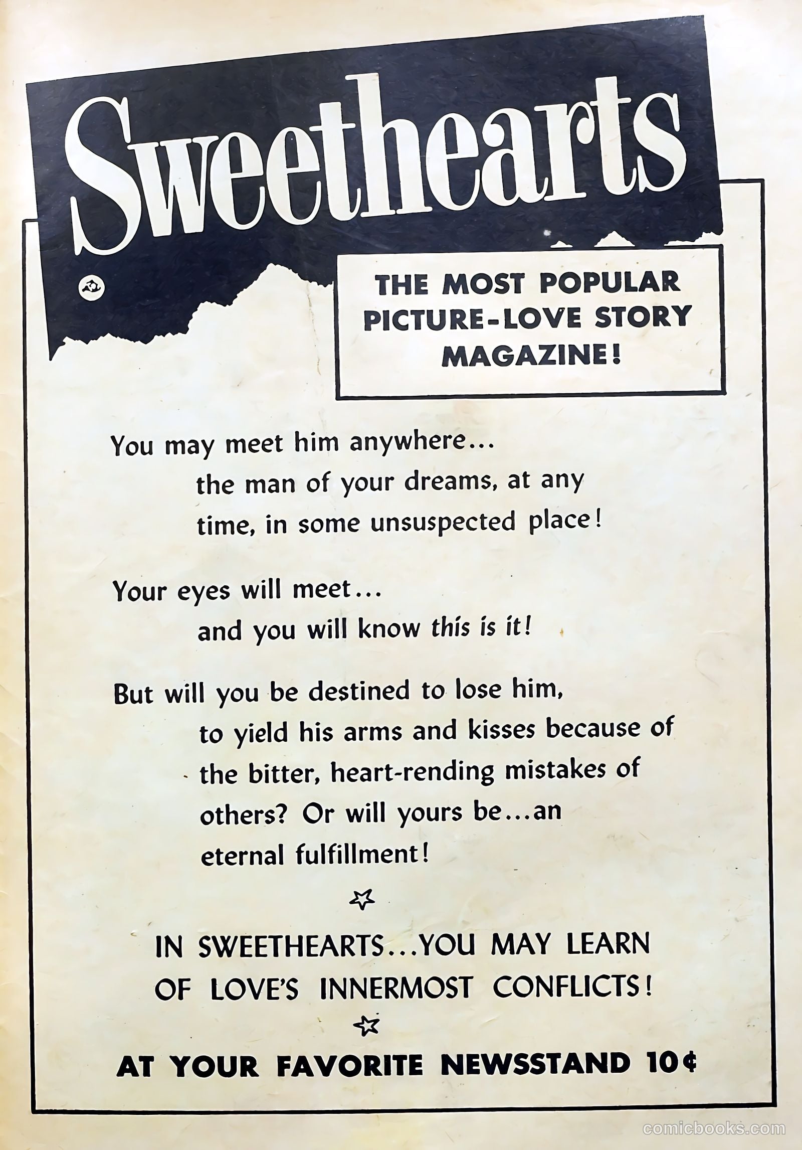 Exciting Romances #9 (1952) — page 35 of 36
