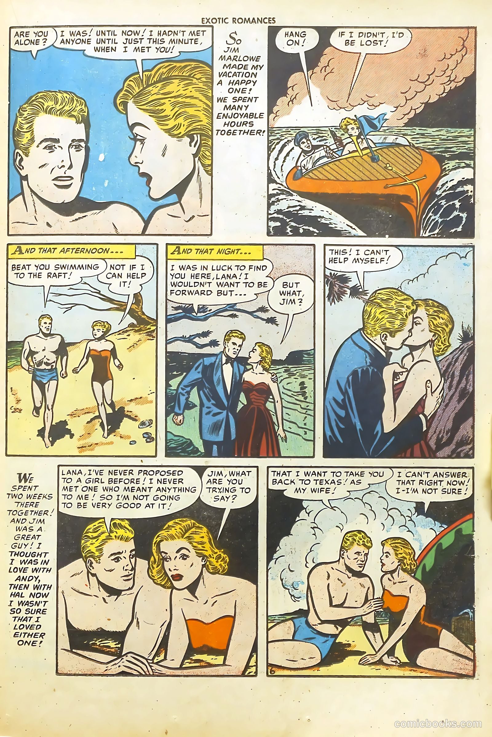 Exotic Romances #24 (1955) — page 23 of 36