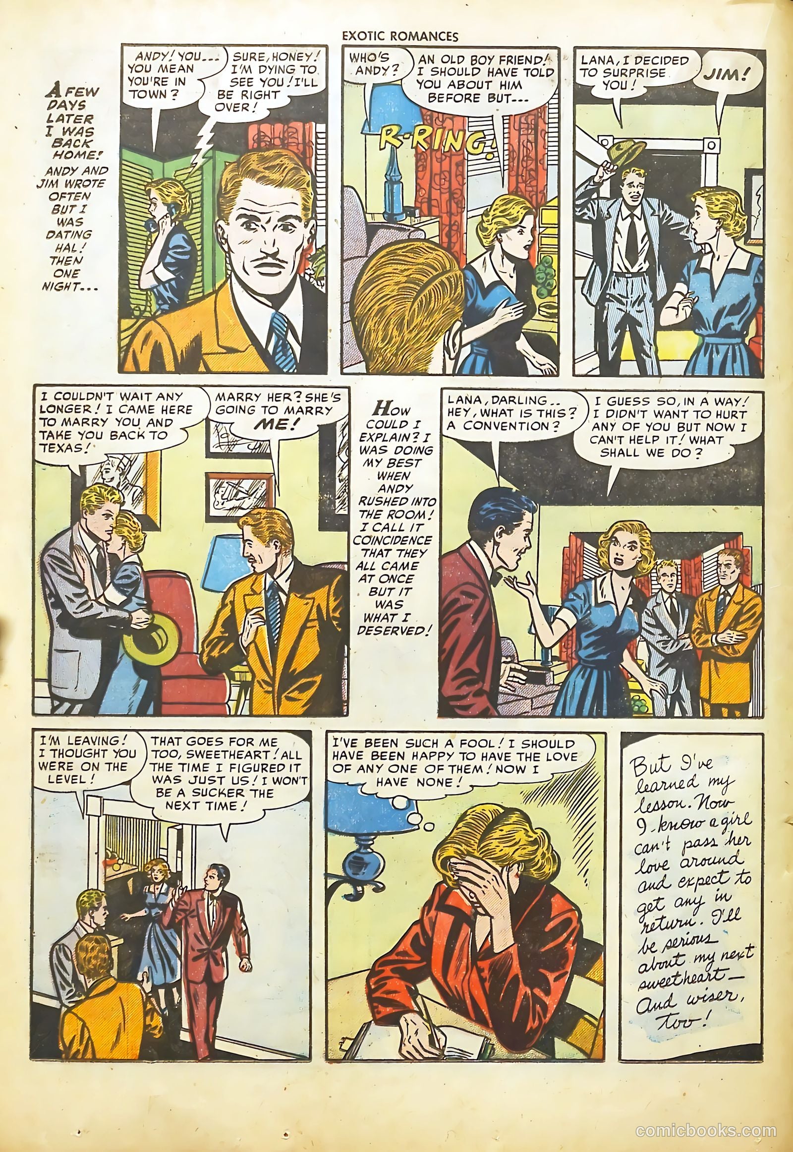 Exotic Romances #24 (1955) — page 24 of 36
