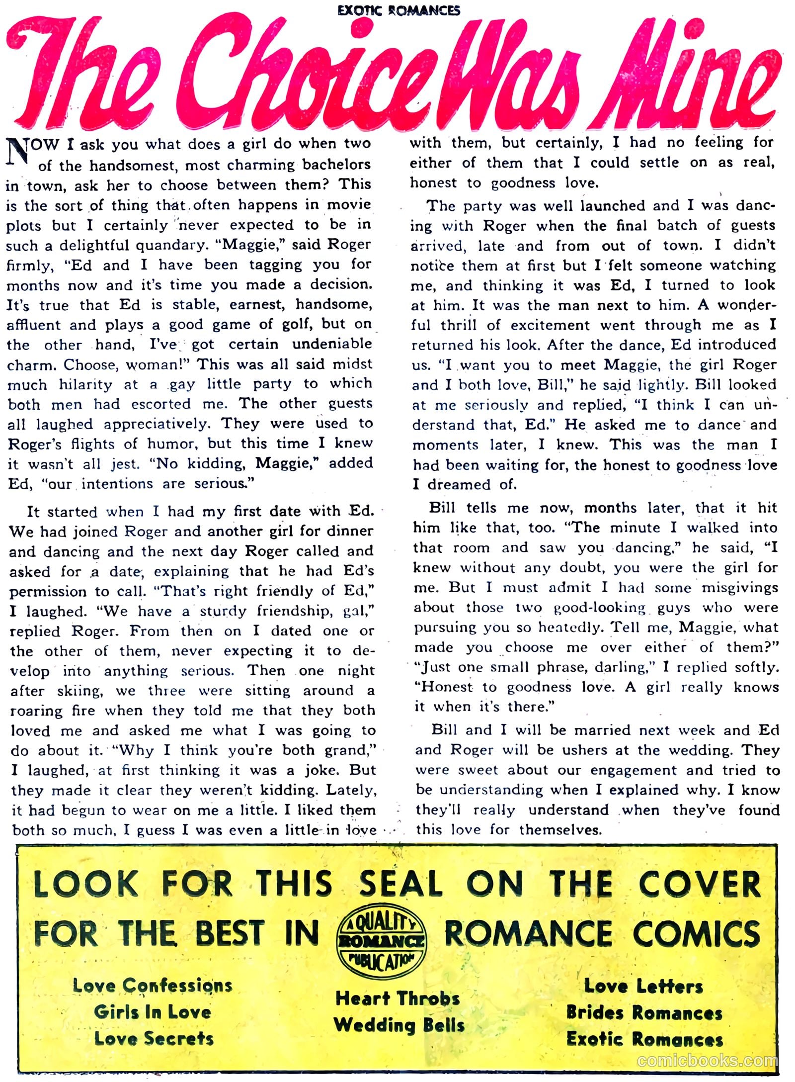 Exotic Romances #27 (1956) — page 25 of 33