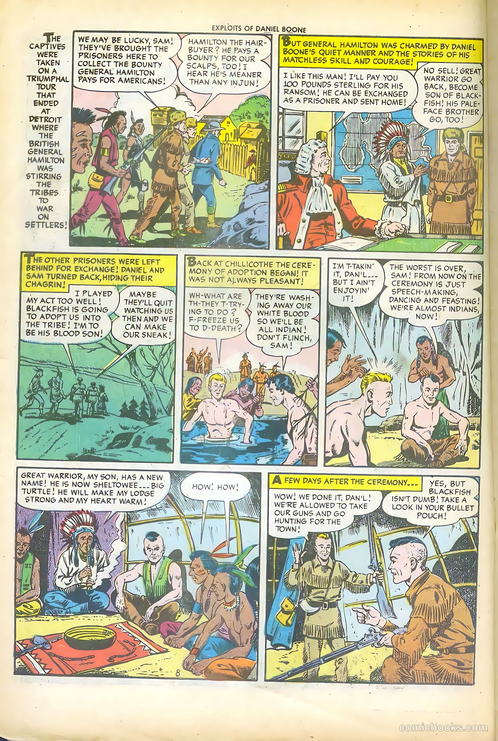 Exploits of Daniel Boone #1 (1955) — page 10 of 36
