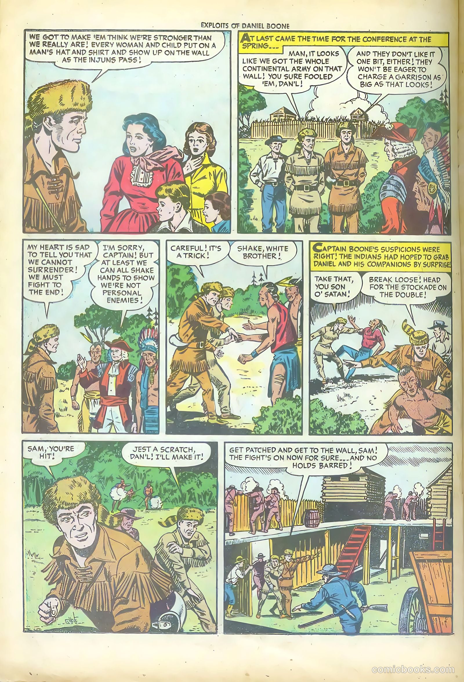 Exploits of Daniel Boone #1 (1955) — page 22 of 36