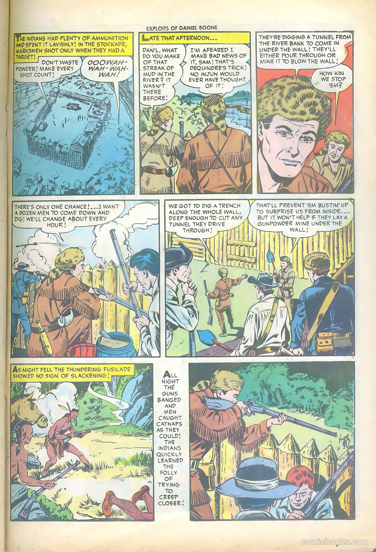 Exploits of Daniel Boone #1 (1955) — page 23 of 36