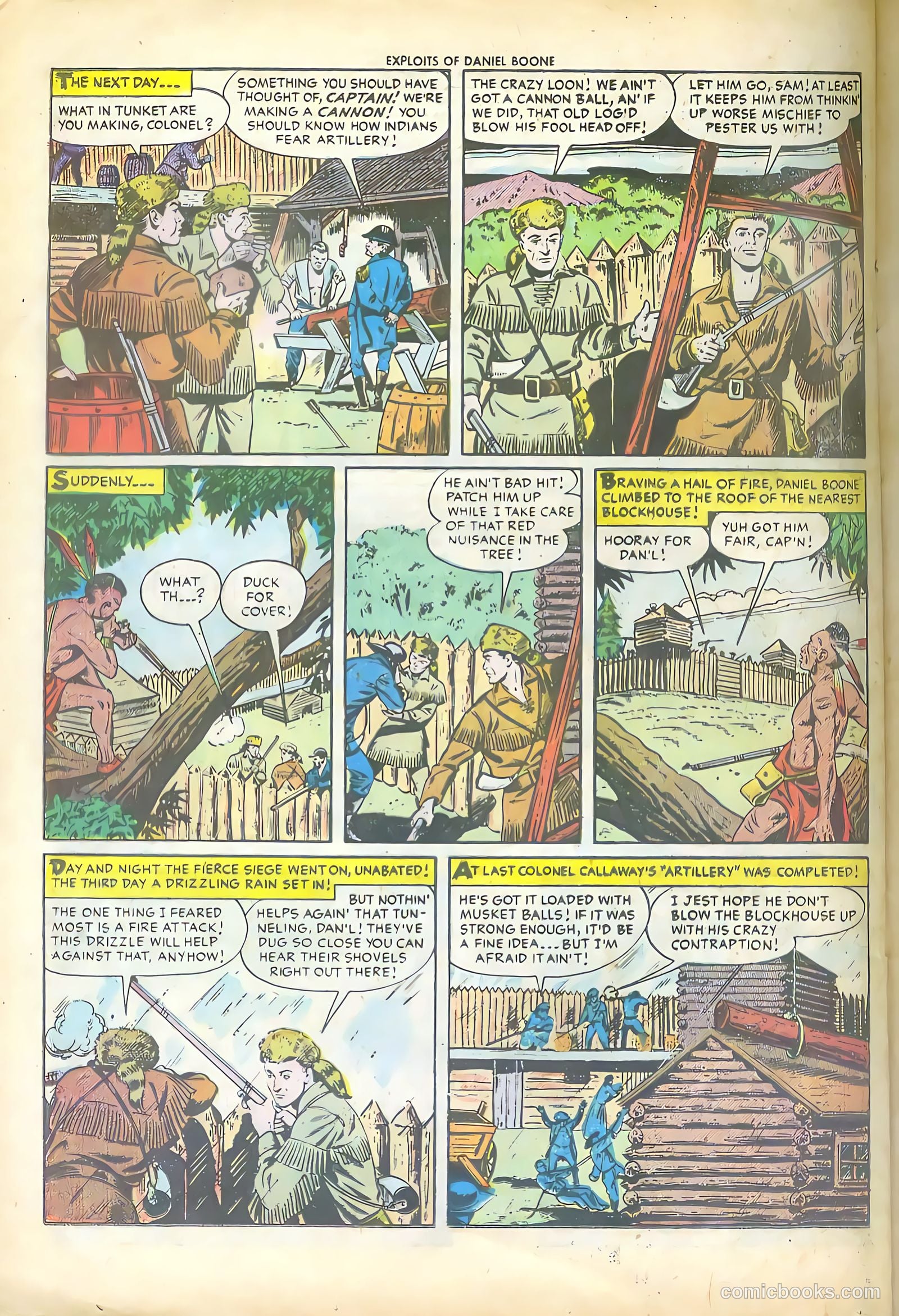 Exploits of Daniel Boone #1 (1955) — page 24 of 36